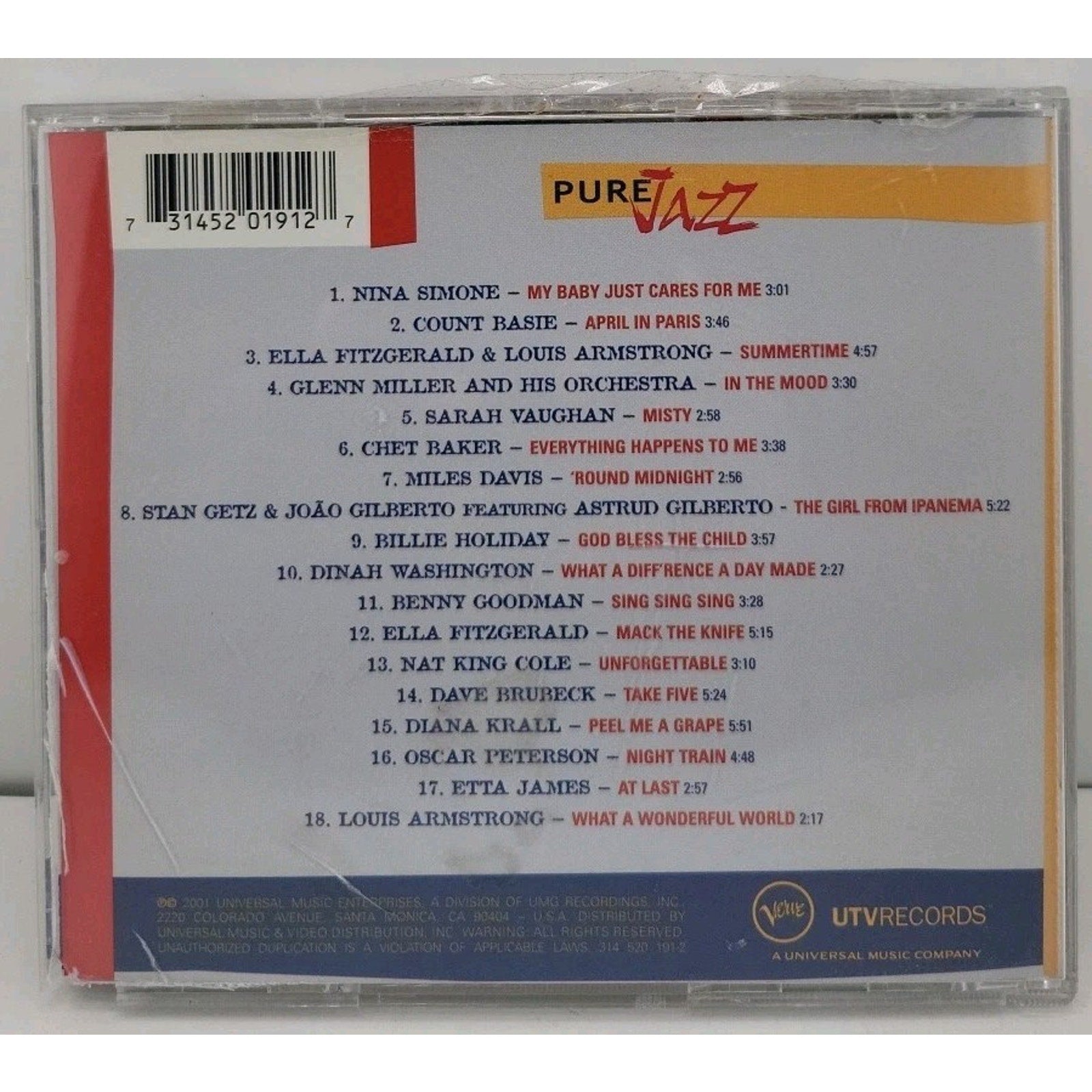 Pure Jazz by Various (CD, 2001)