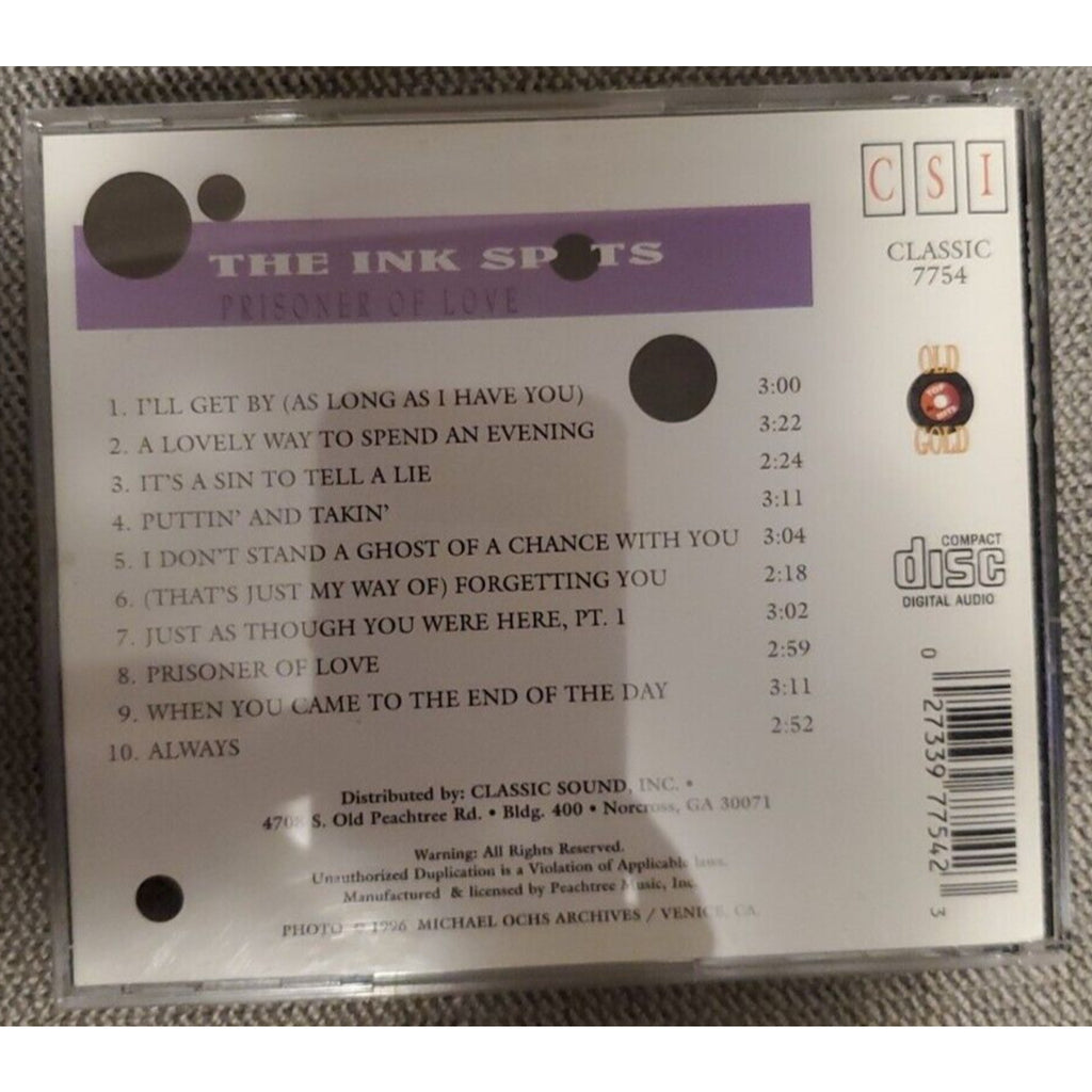 The Ink Spots Prisoner of Love (CD)
