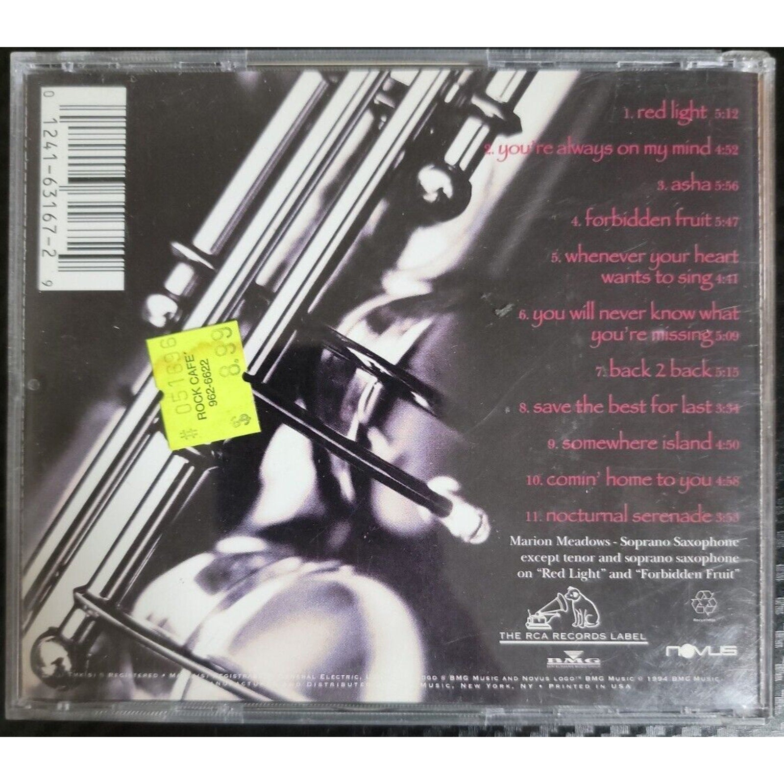 Marion Meadows Forbidden Fruit (CD)