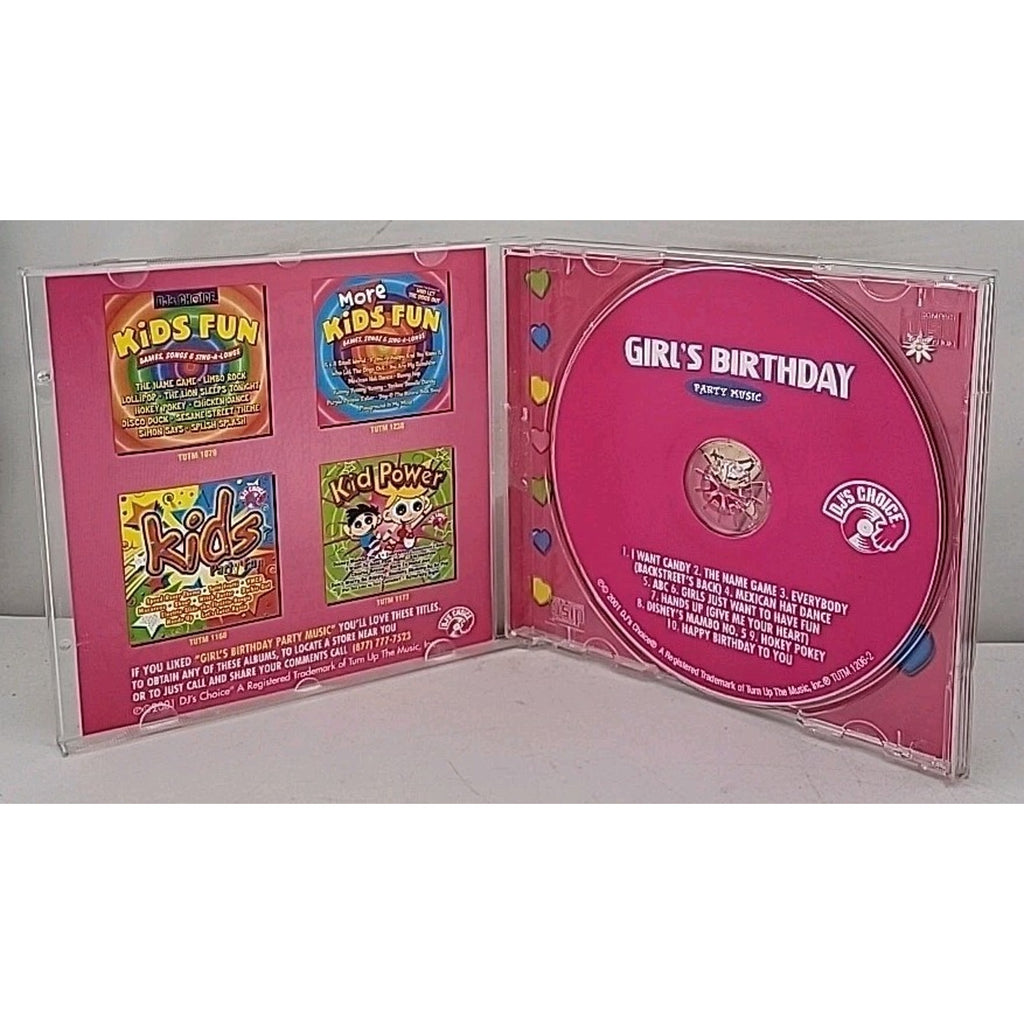 Girl's Birthday Party Music by Hit Crew (CD, 2001)