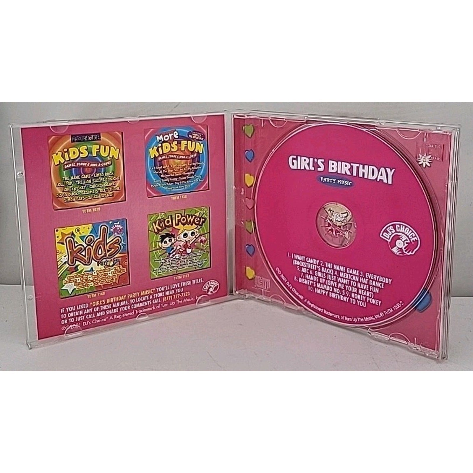 Girl's Birthday Party Music by Hit Crew (CD, 2001)