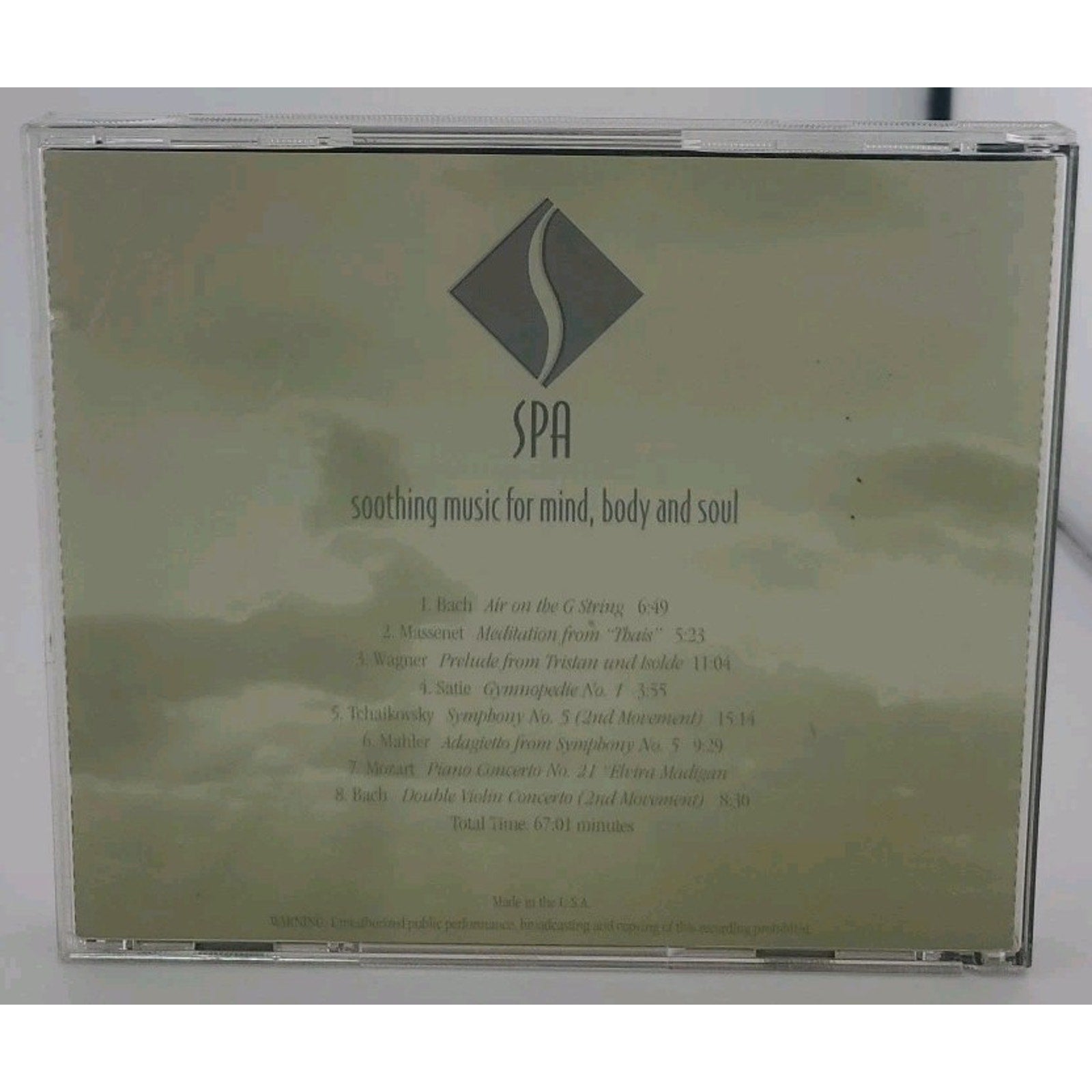 Spa Soothing Music For The Mind CD