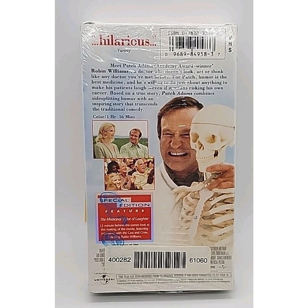 Patch Adams (VHS, 1999, Extra footage/ Special Edition) *Brand New*