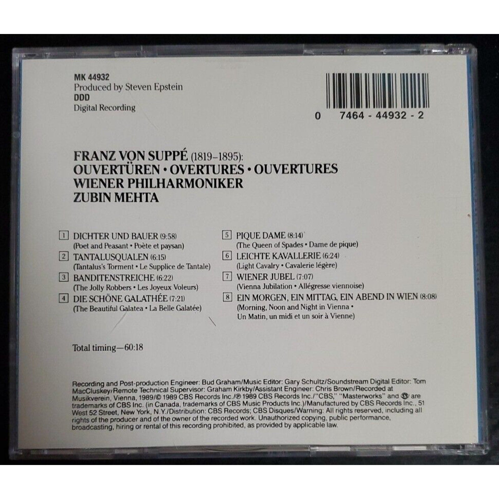 Various Artists : Suppe: Overtures (CD)