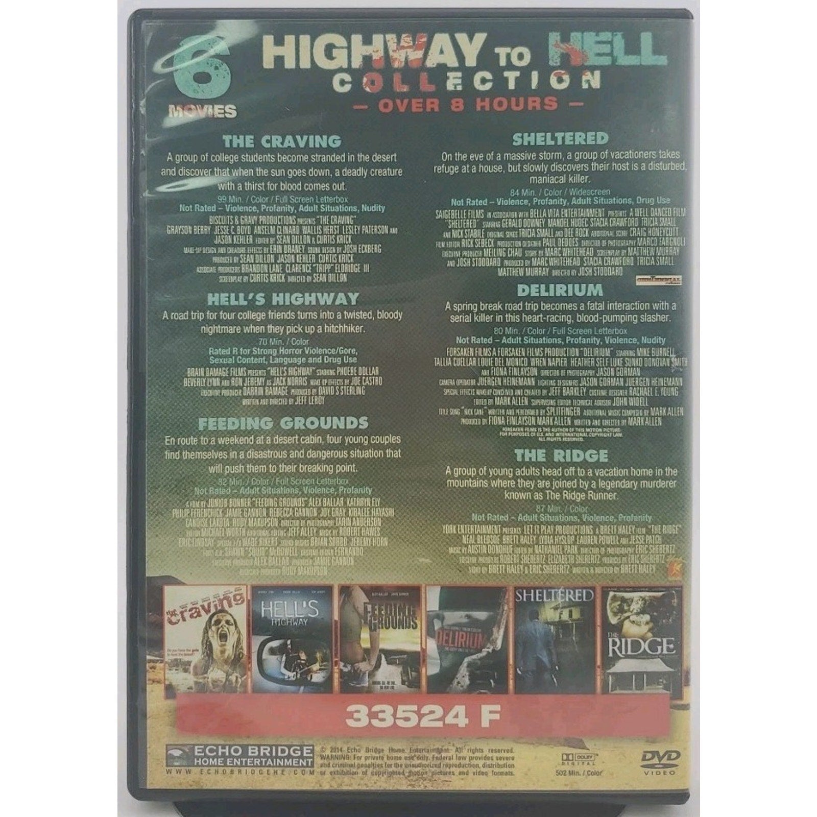 Highway To Hell Collection 6 Movies DVD