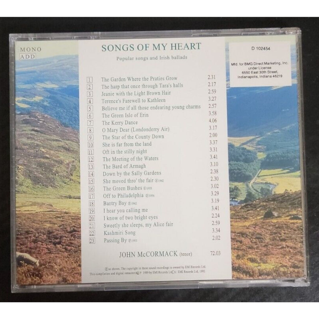 Songs Of My Heart John McCormack (CD)