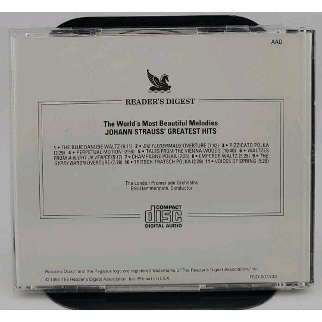 Johann Strauss Greatest Hits CD The London Promenade Orchestra Classical Music