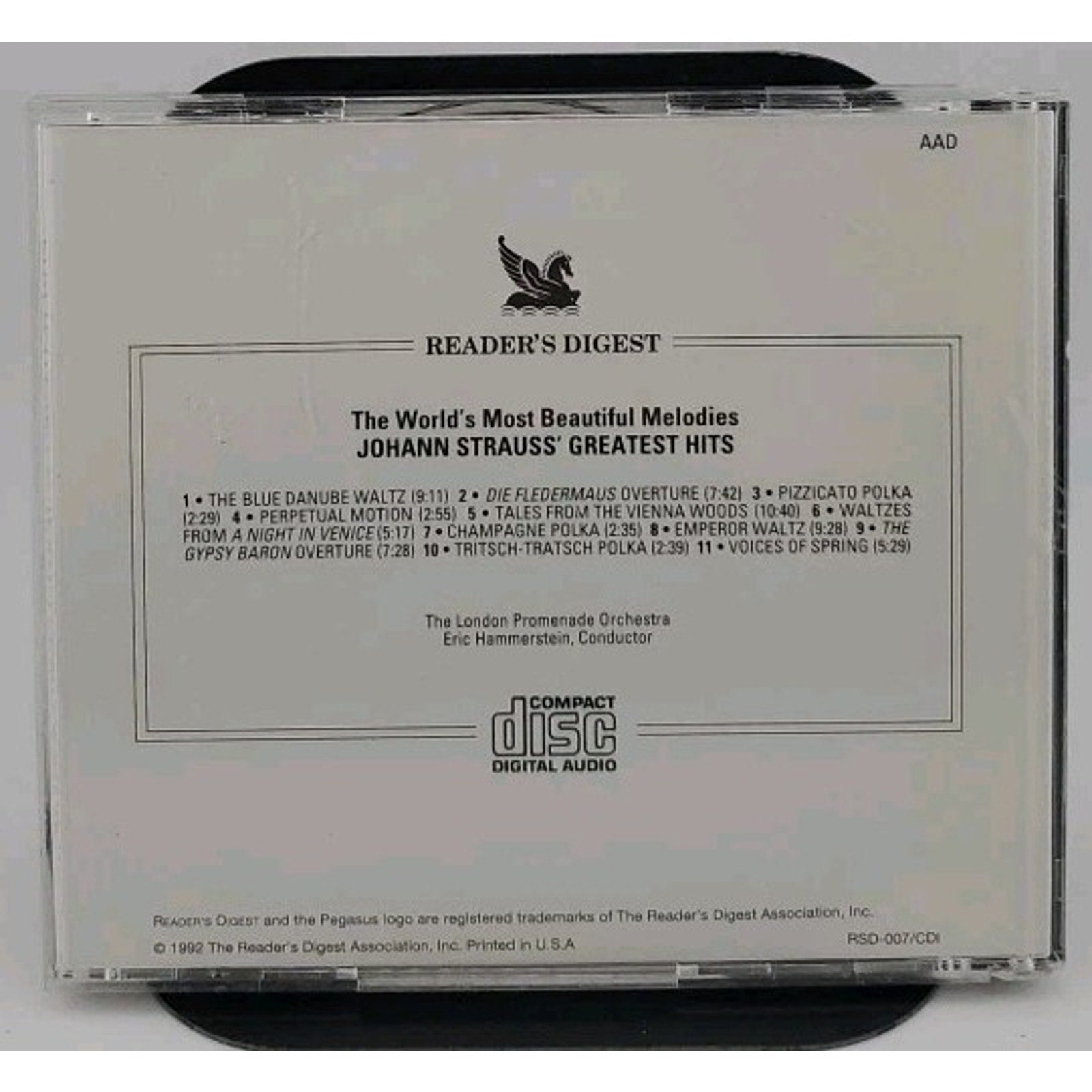 Johann Strauss Greatest Hits CD The London Promenade Orchestra Classical Music