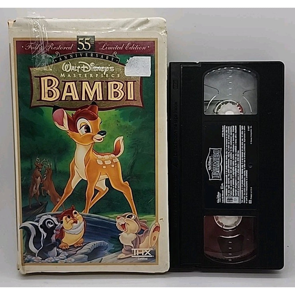 Bambi: 55th Anniversary Walt Disney's Masterpiece (VHS, Limited Edition)