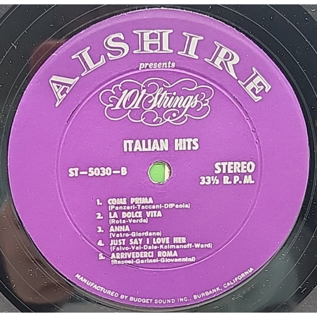 101 Strings Italia Con Amore From Italy With Love (Record)