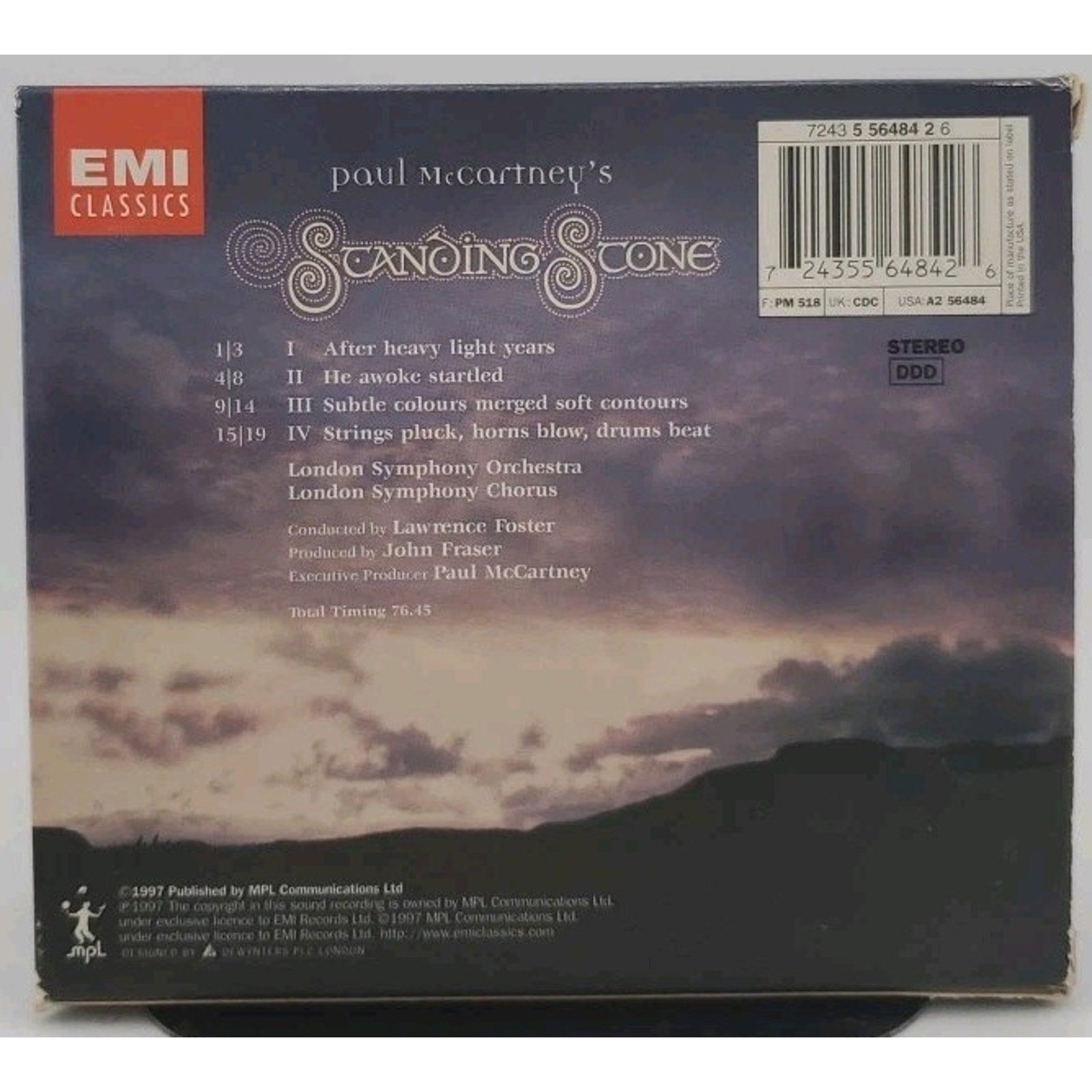 Standing Stone by Lawrence Foster (CD, 1997)