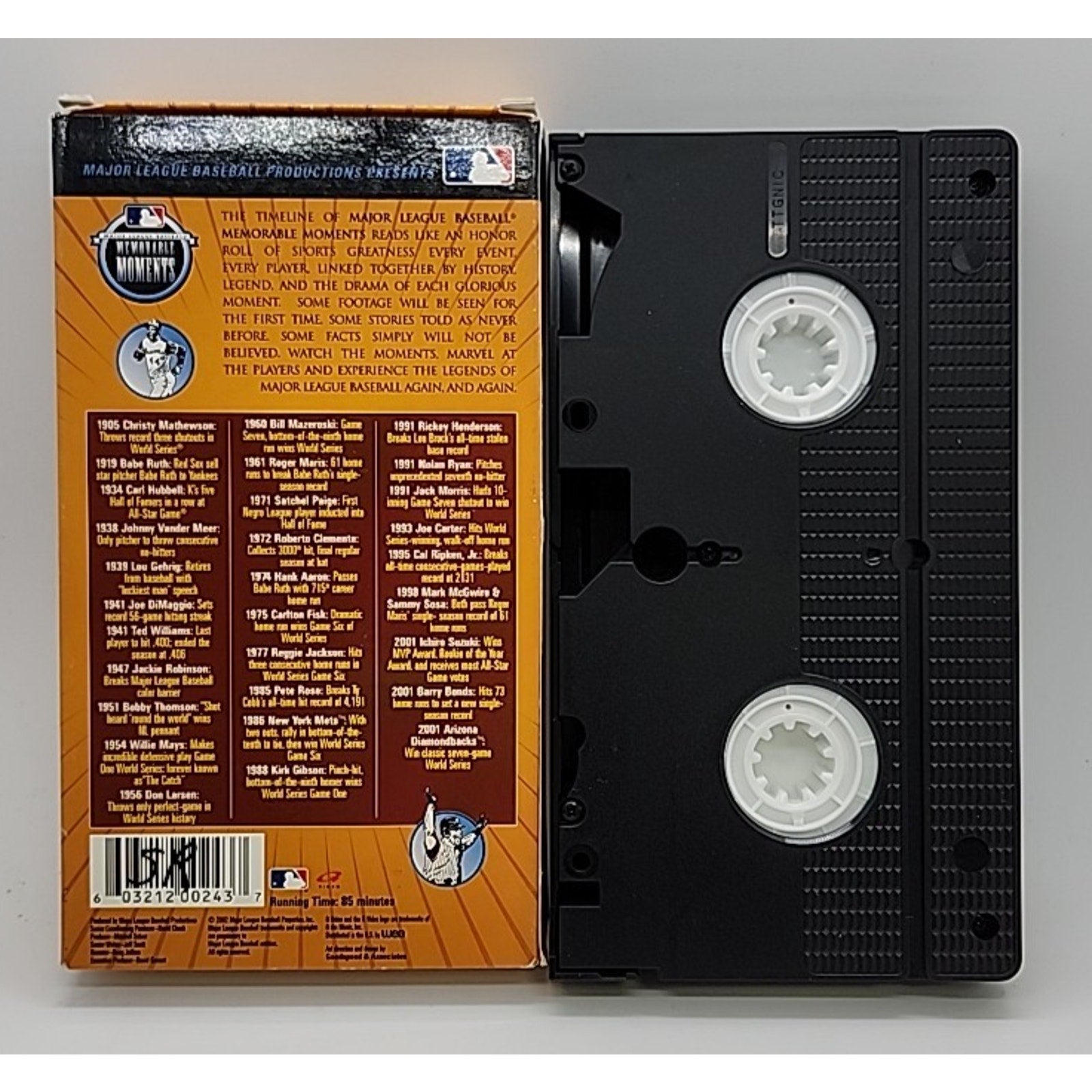 Major League Baseball Memorable Moments (VHS, 2002)