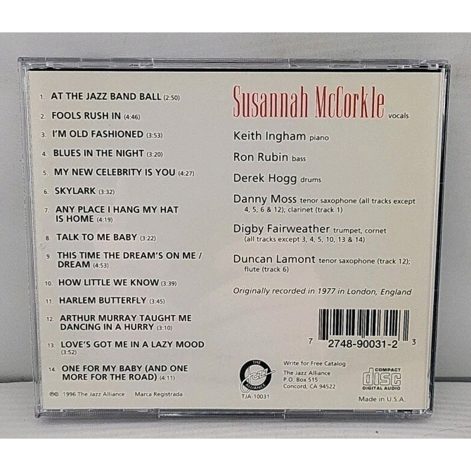 Songs of Johnny Mercer by Susannah Mccorkle (CD, 1996)