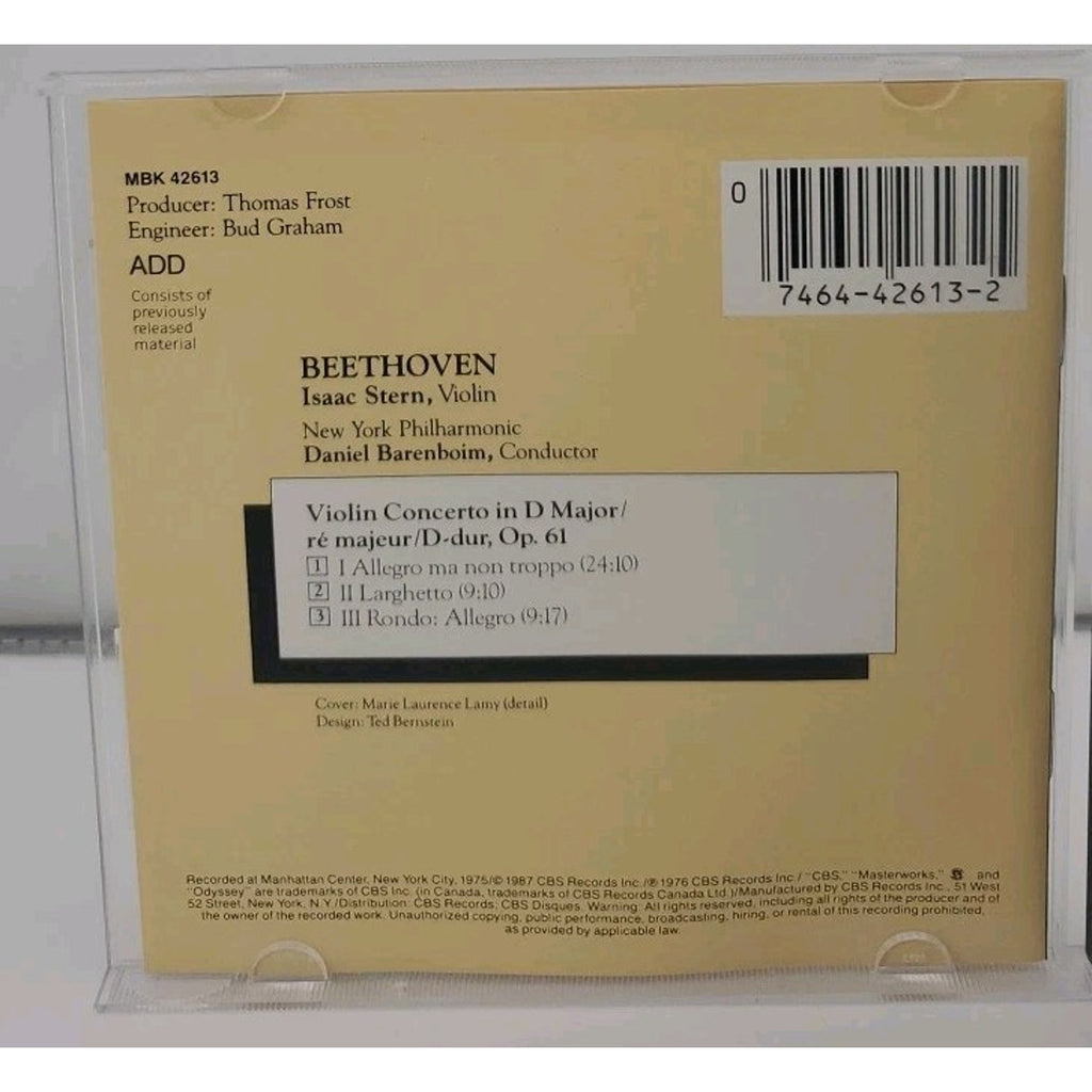 Violin Concerto by Ludwig van Beethoven (CD, 1989)