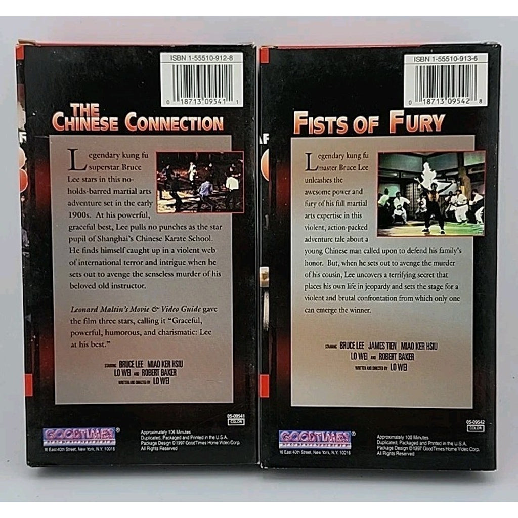 Legend of Bruce Lee - Collection (VHS, 2002, 5-Tape Set)