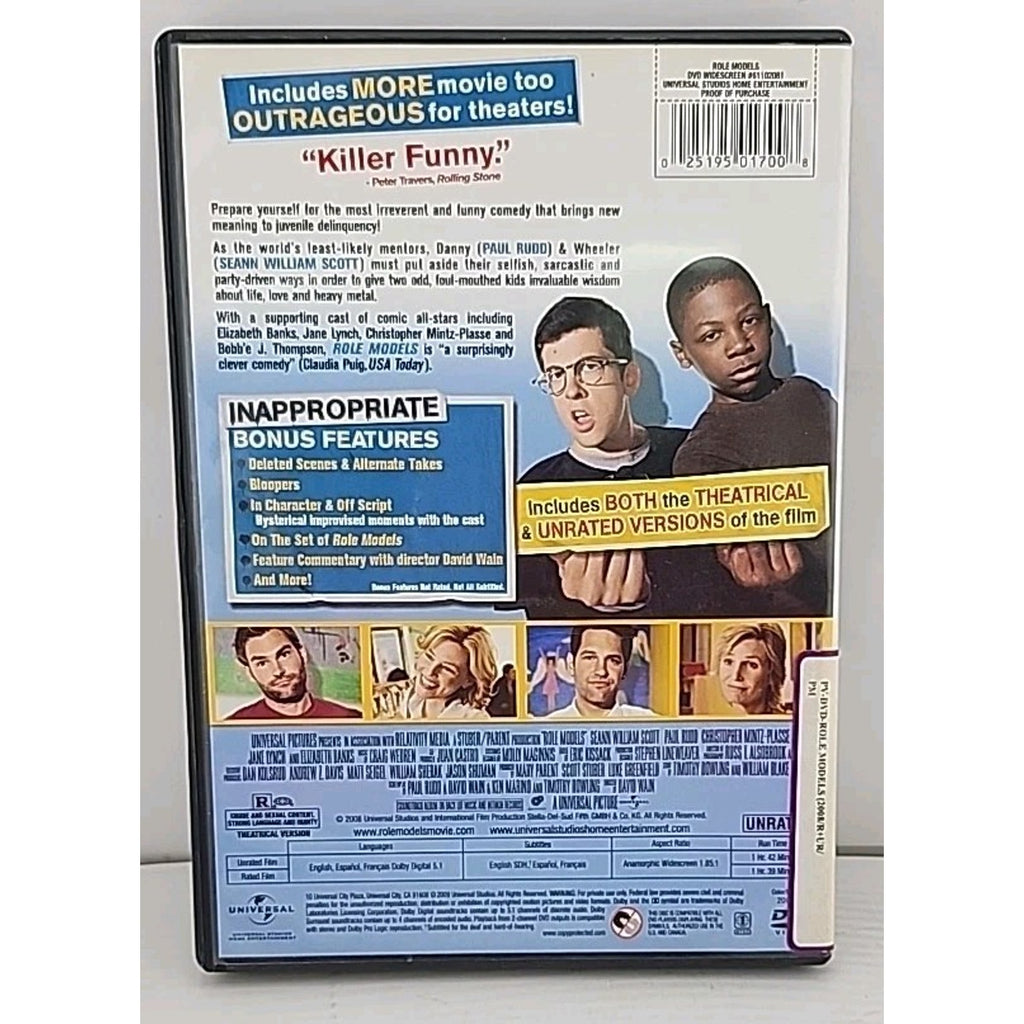 Role Models (DVD, 2008,Unrated)
