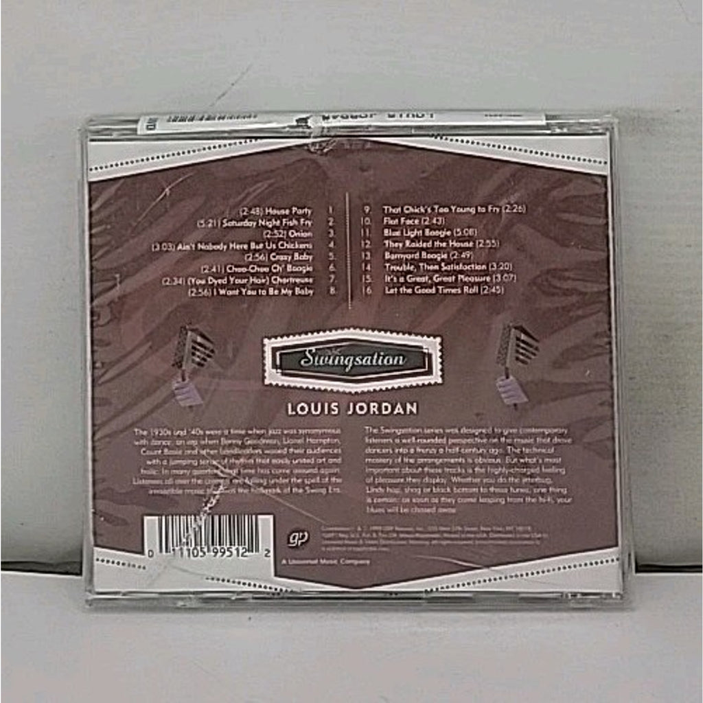 Swingsation by Jordan, Louis (CD, 1999) *Brand New*