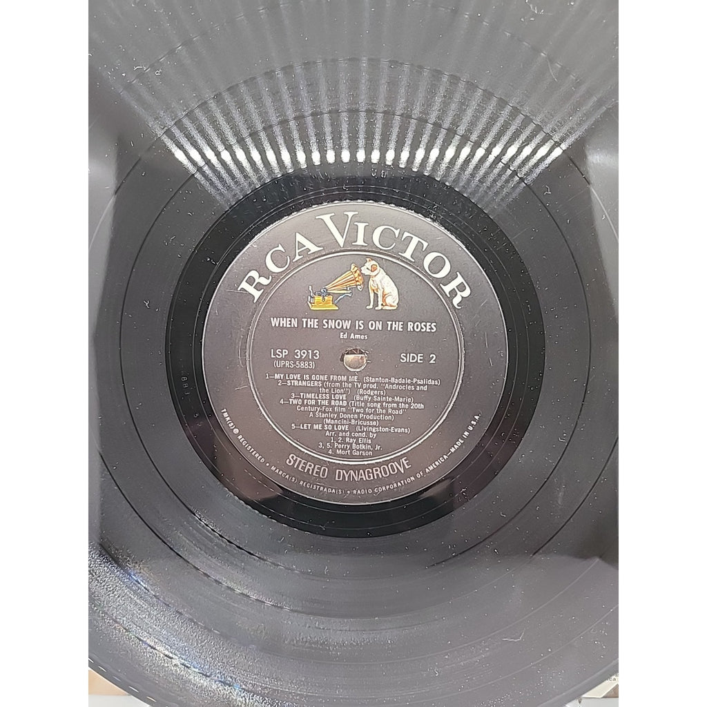Ed Ames- When The Snow Is On The Roses, 1967 LSP-3913 LPM 3913 Vinyl 12''
