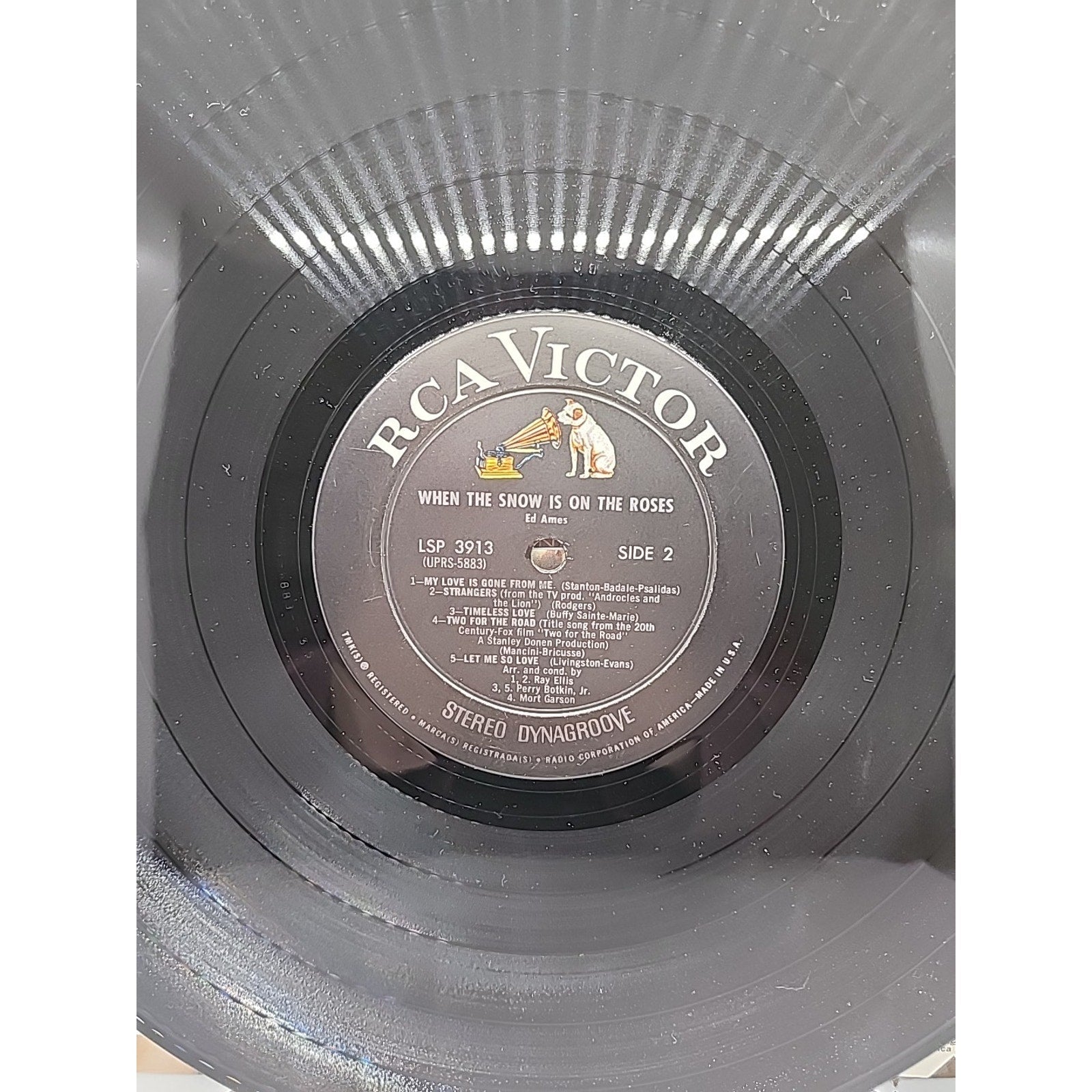 Ed Ames- When The Snow Is On The Roses, 1967 LSP-3913 LPM 3913 Vinyl 12''