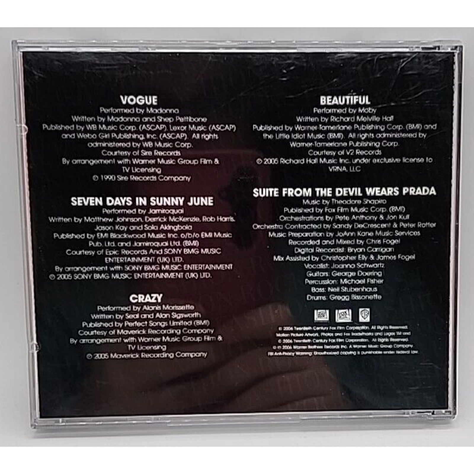 The Devil Wears Prada : Music From The Motion Picture Soundtrack CD Warner Bros