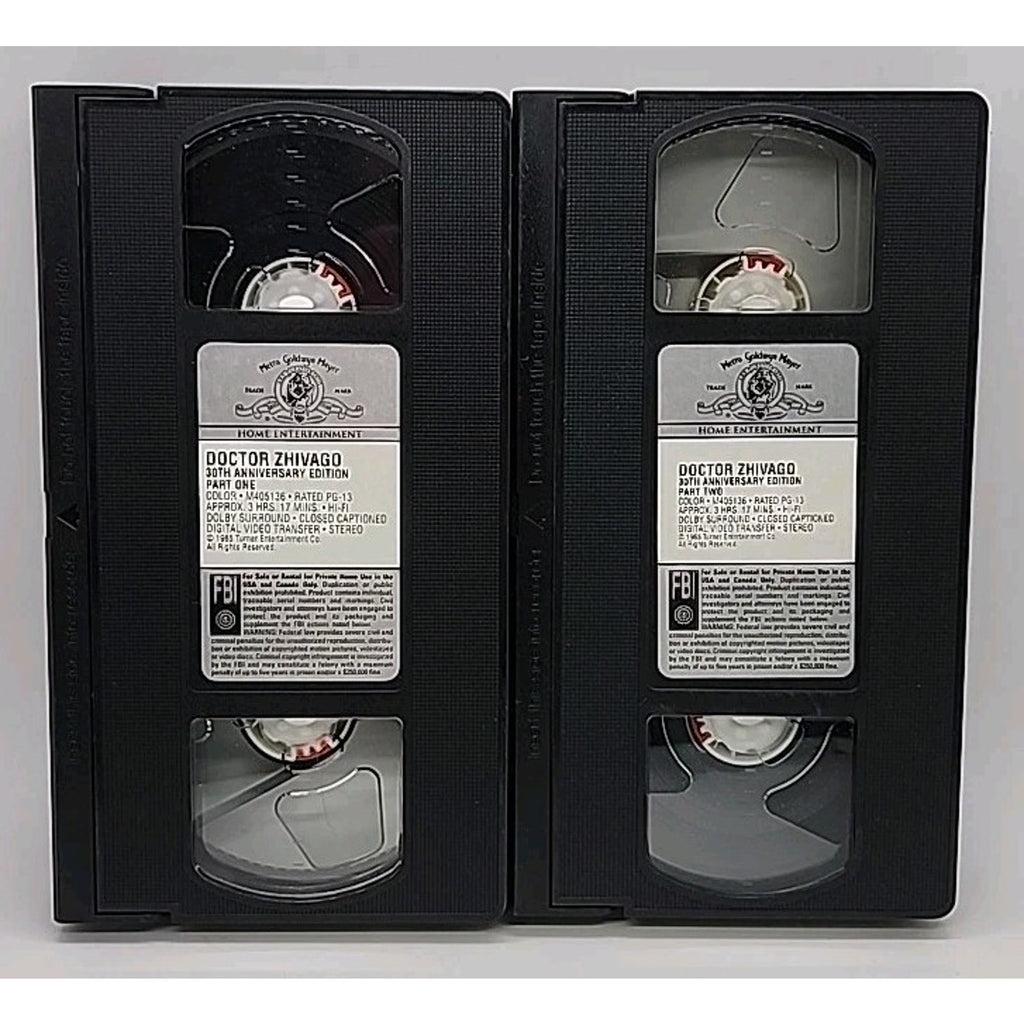 Doctor Zhivago (VHS, 2000, 2-Tape Set, 30th Anniversary Edition)