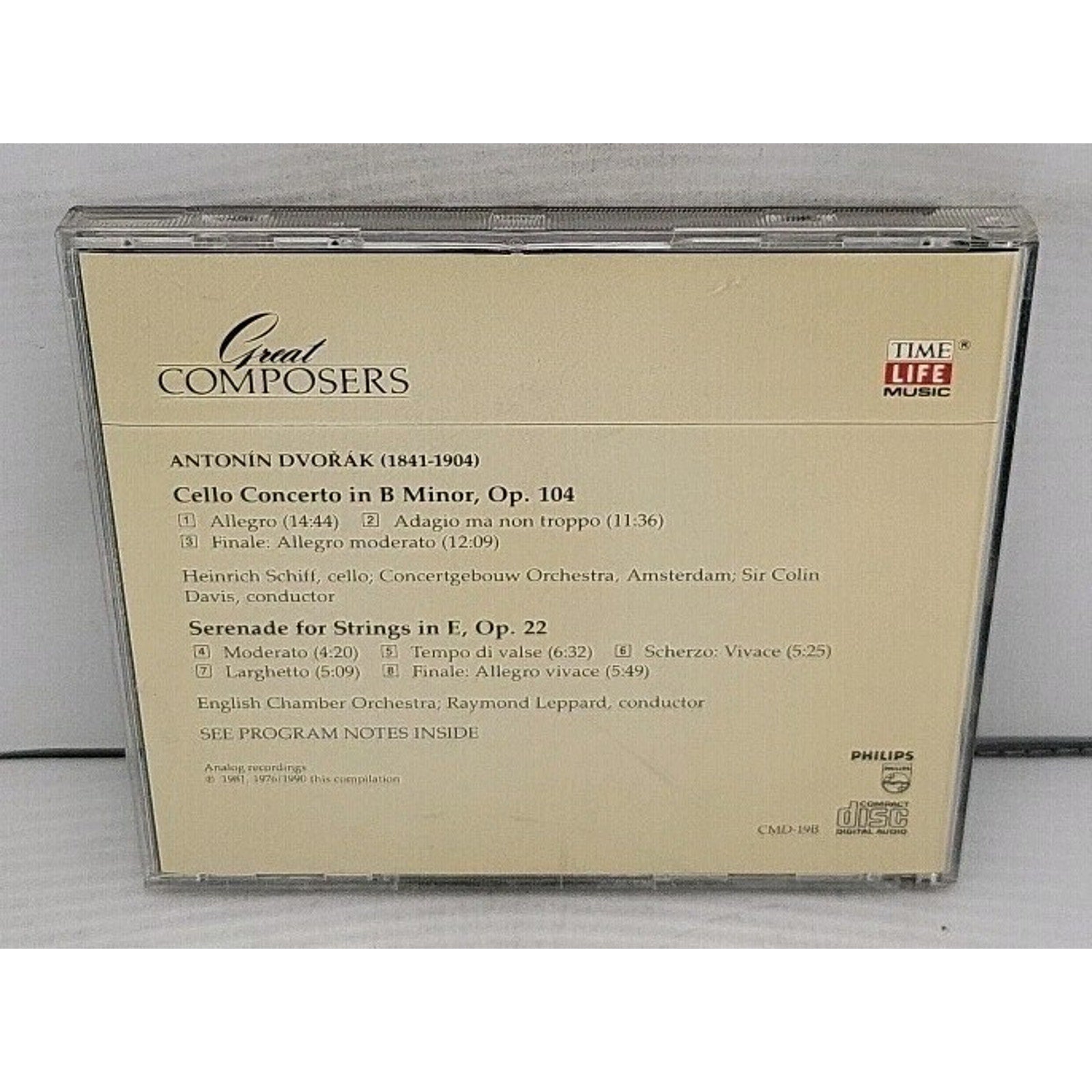 Dvořák Great Composers B CD