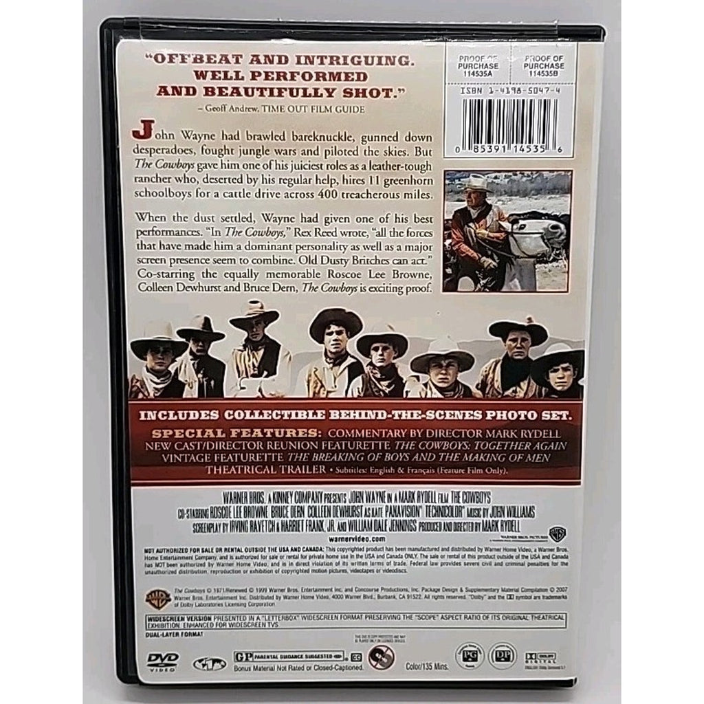 The Cowboys (DVD, 1972)