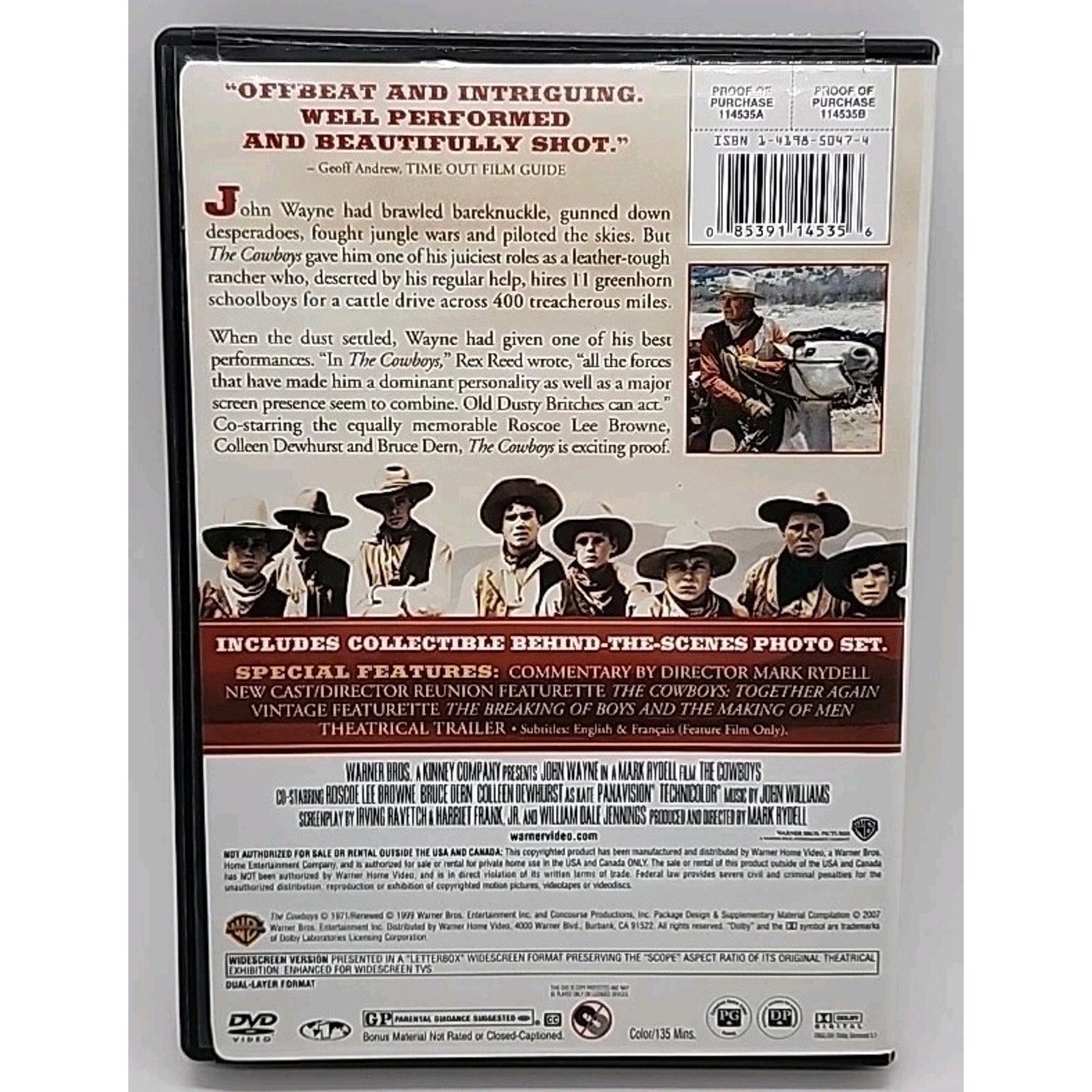 The Cowboys (DVD, 1972)