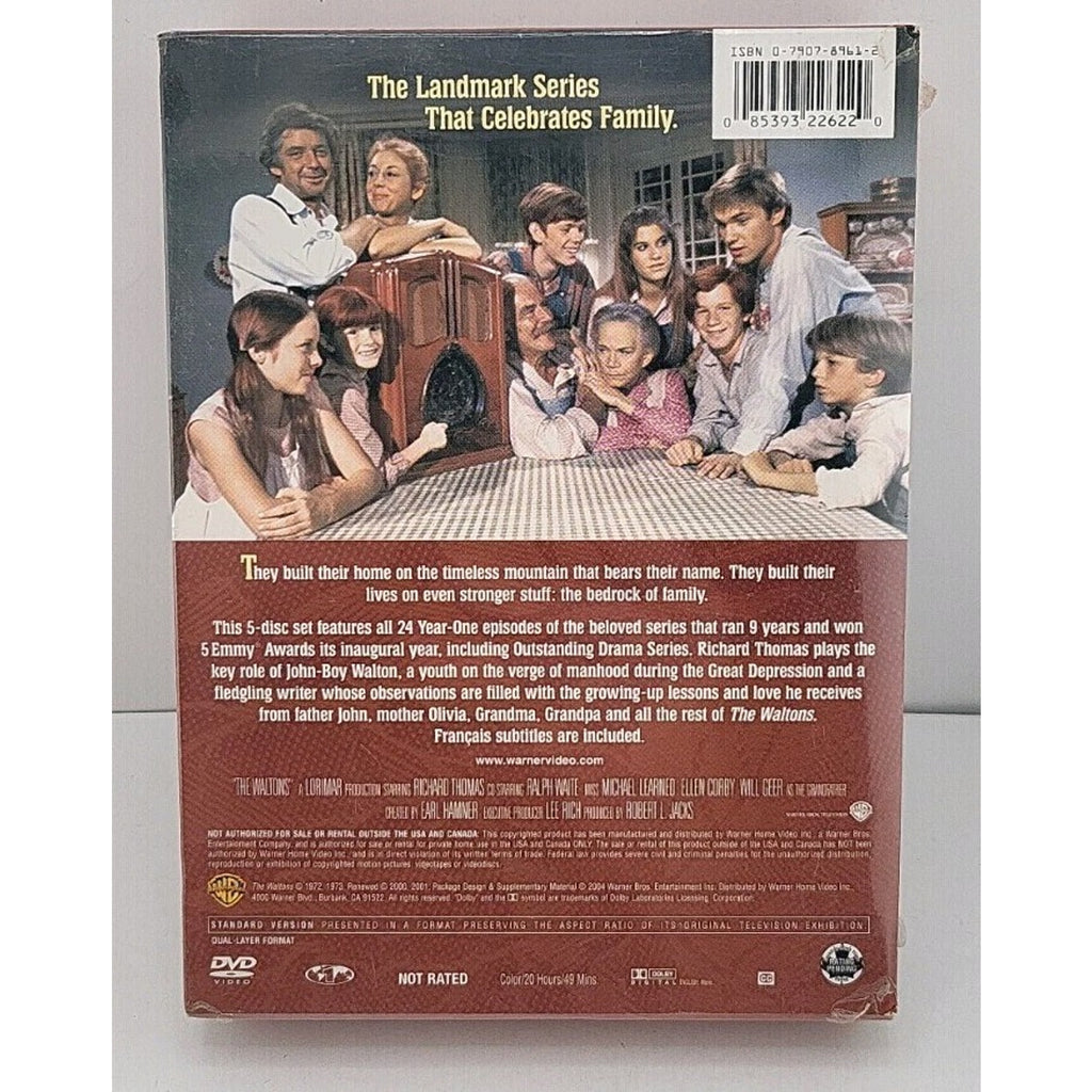 The Waltons - The Complete First Season (DVD, 2004, 5-Disc Set) *Brand New*