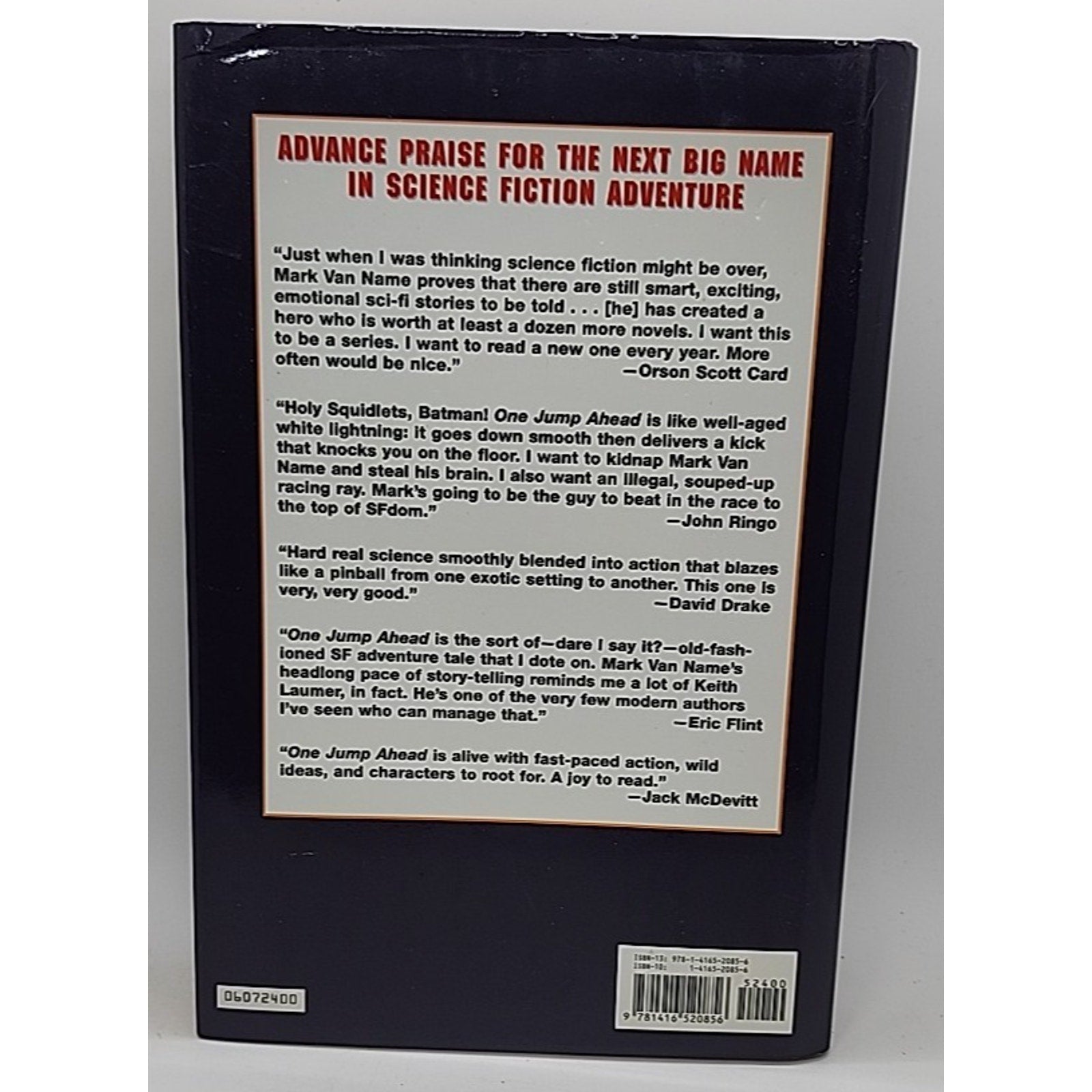 One Jump Ahead by Mark L. Van Name (2007, Hardcover)
