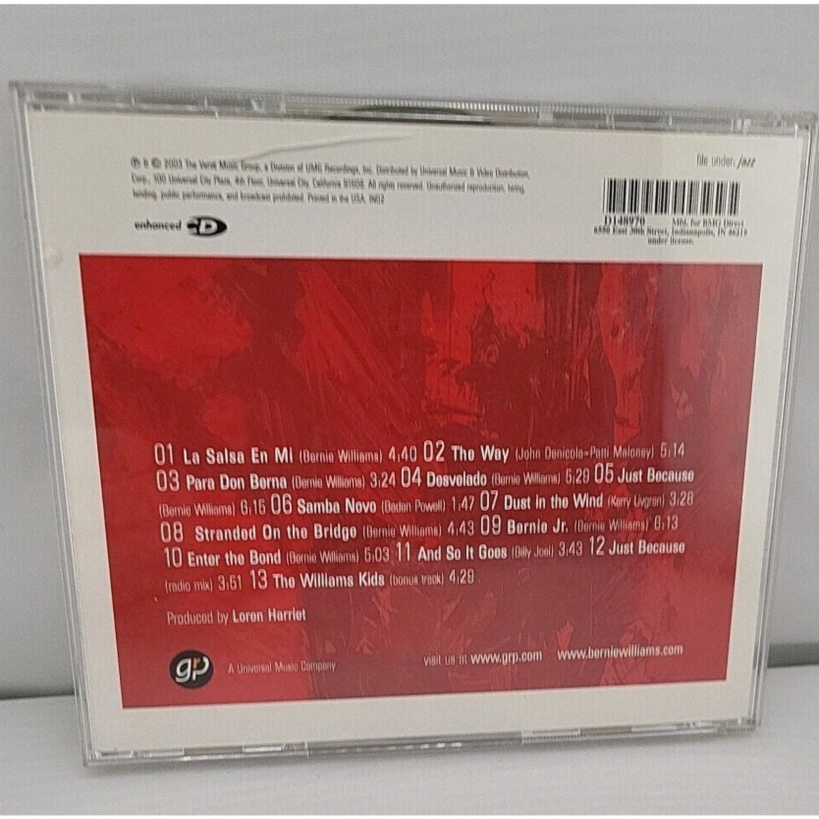 Bernie Williams - The Journey Within CD