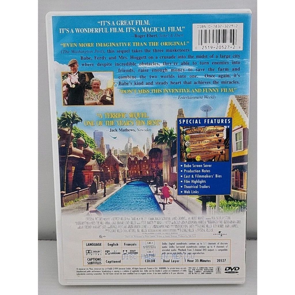 Babe: Pig in the City (DVD, 1998)