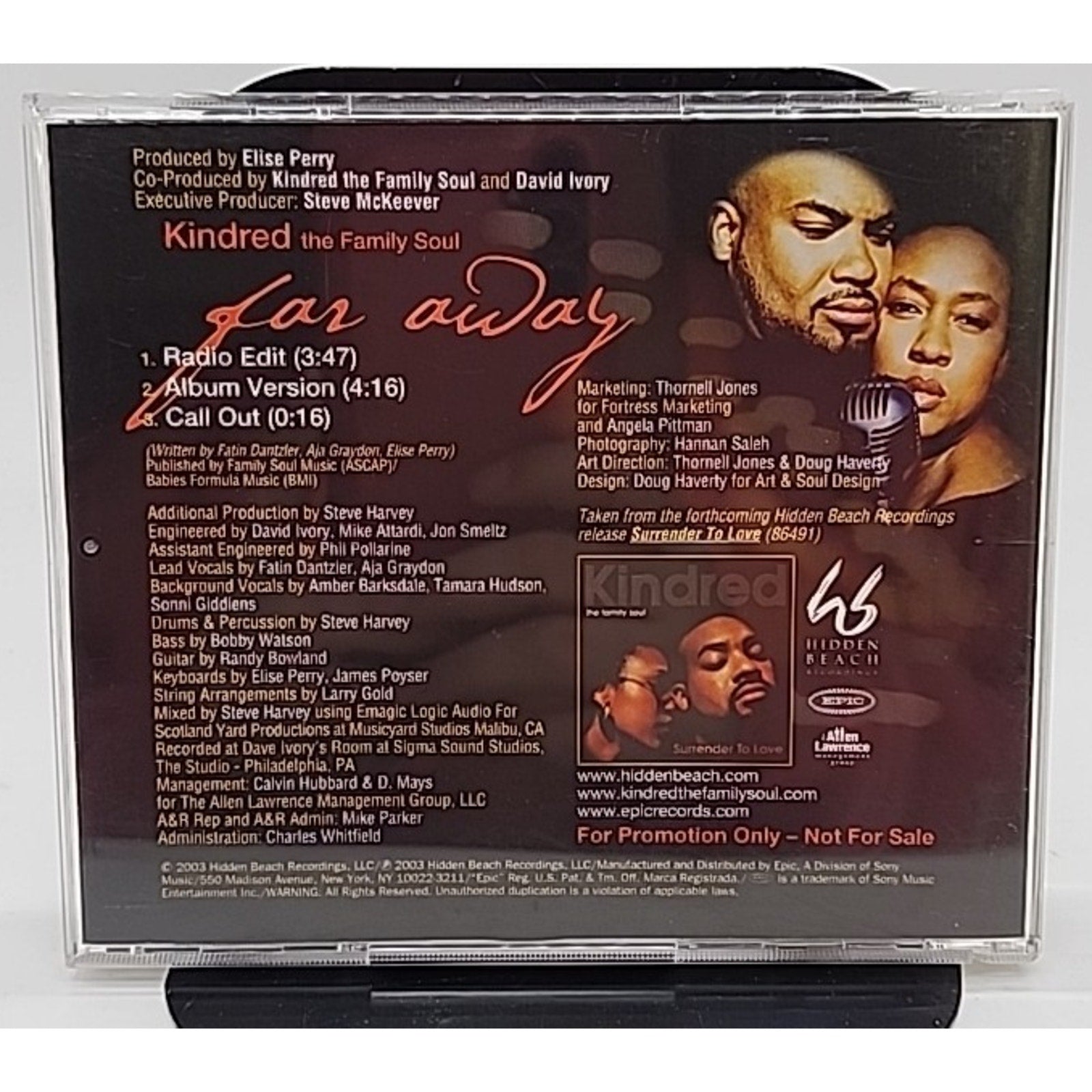 KIindred The Family Soul Far Away PROMO CD SINGLE