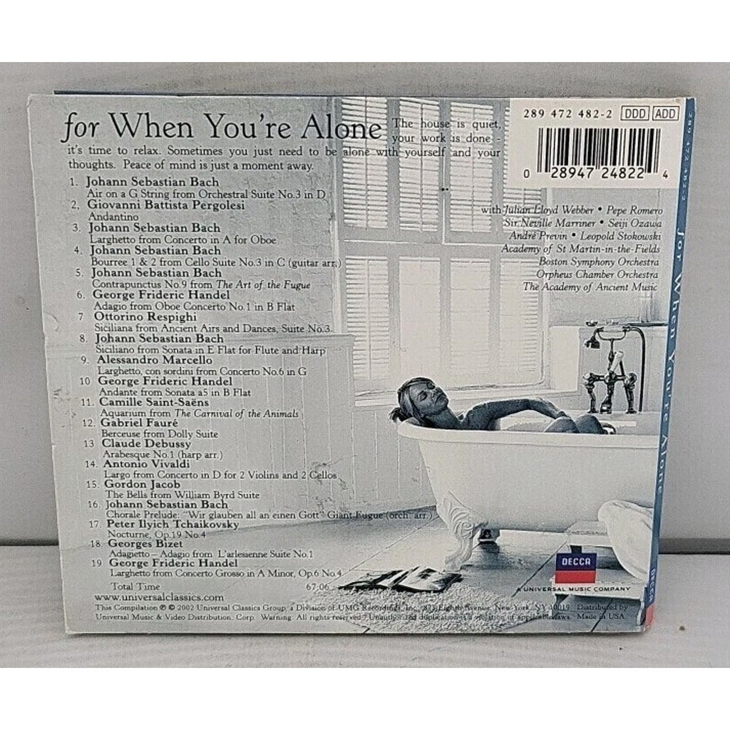 For When You're Alone by Various (CD, 2002)