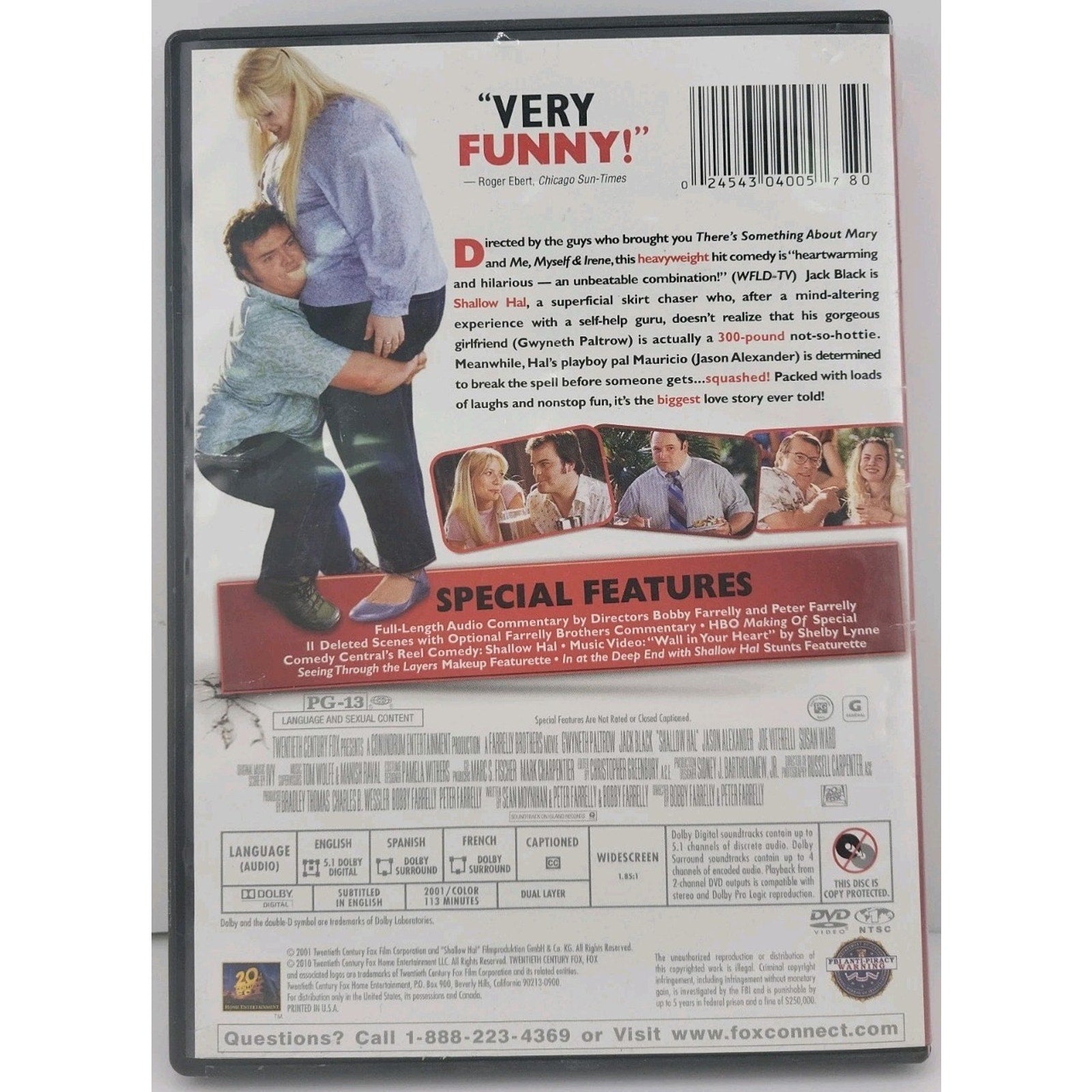 Shallow Hal (DVD, 2001)