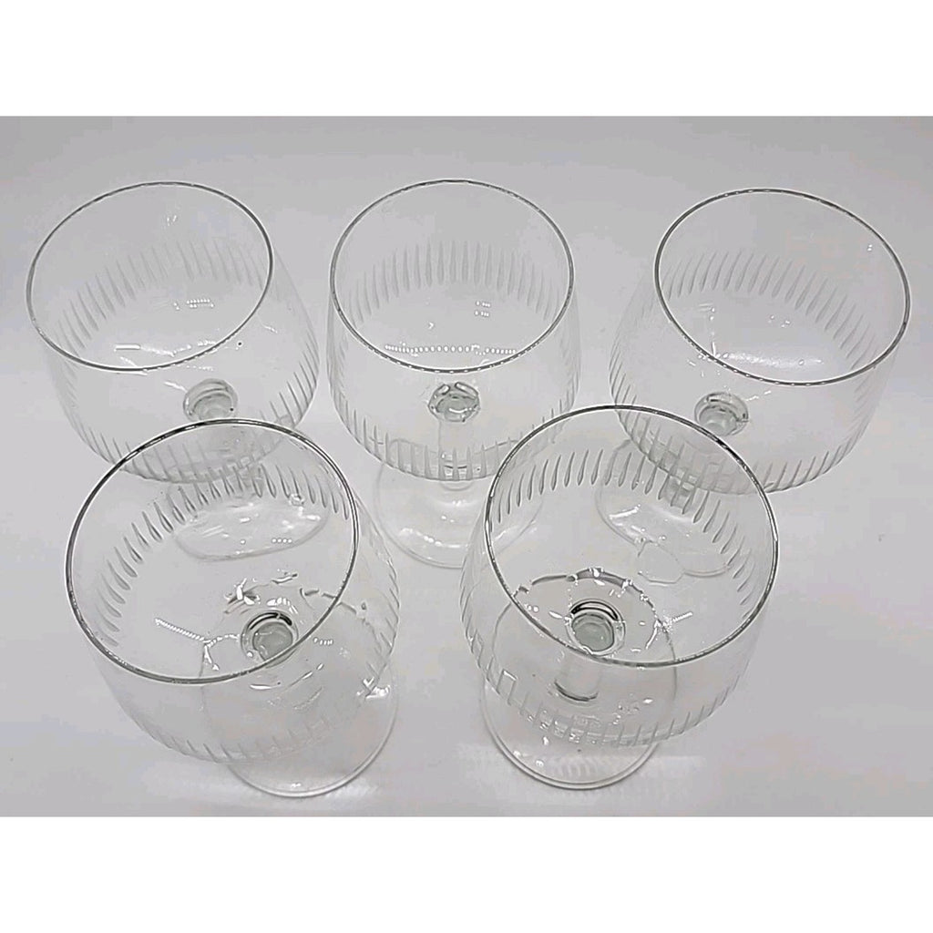 Textured Glass Wineglass / Champagne Sherries Set of 11 Cups
