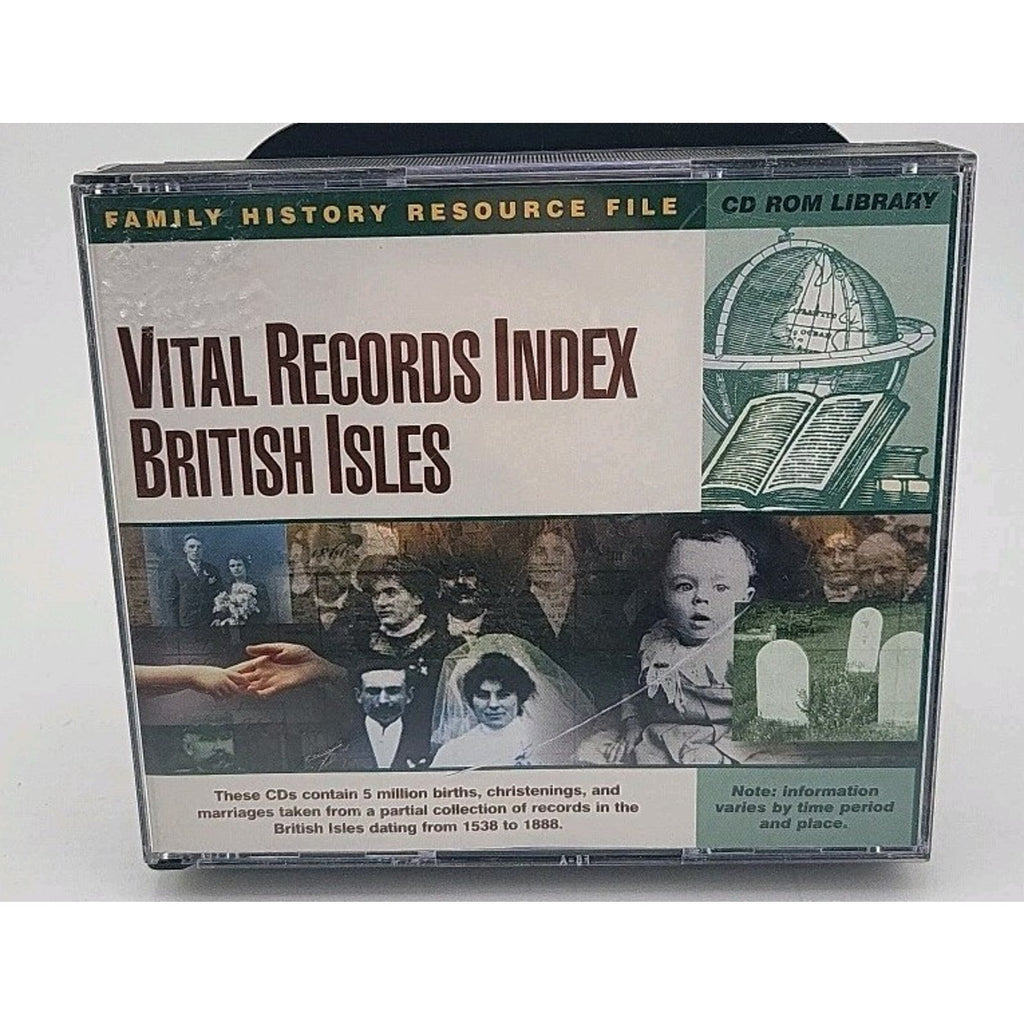 Vital Records Index British Isles CDs 1538-1888 Genealogy Births Marriages