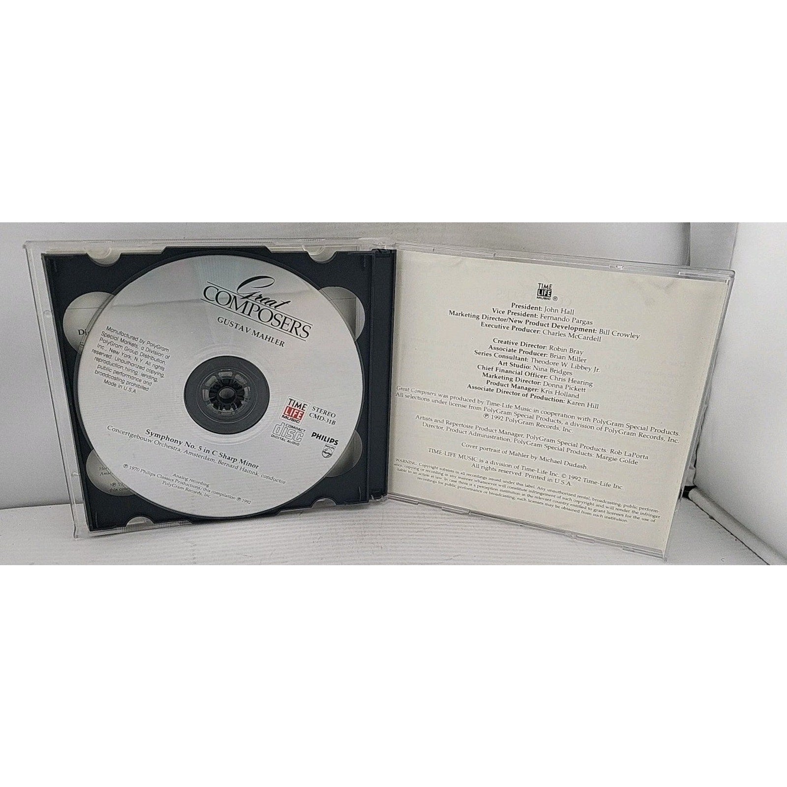 Mahler Great Composers CD