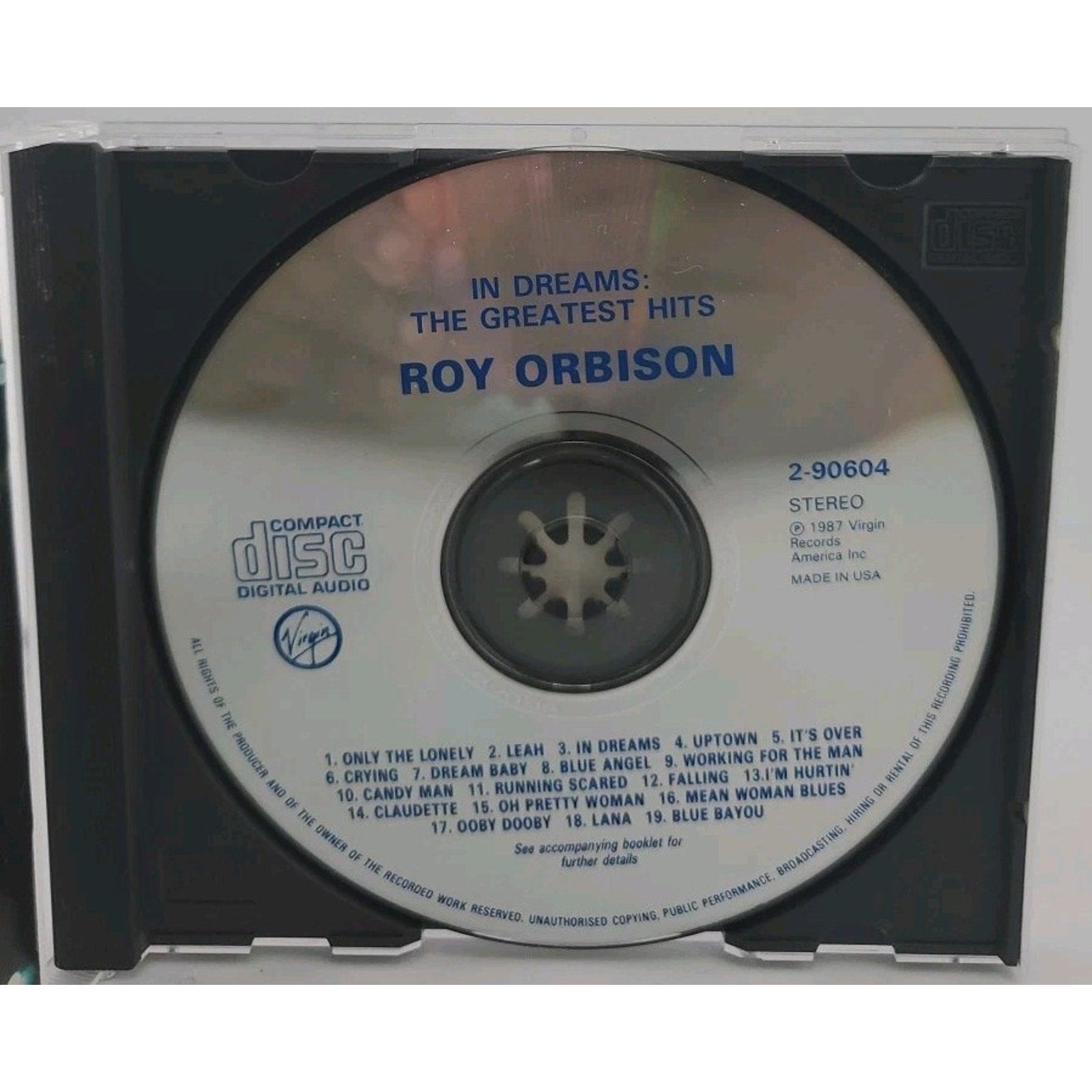 Roy Orbison - In Dreams The Greatest Hits CD
