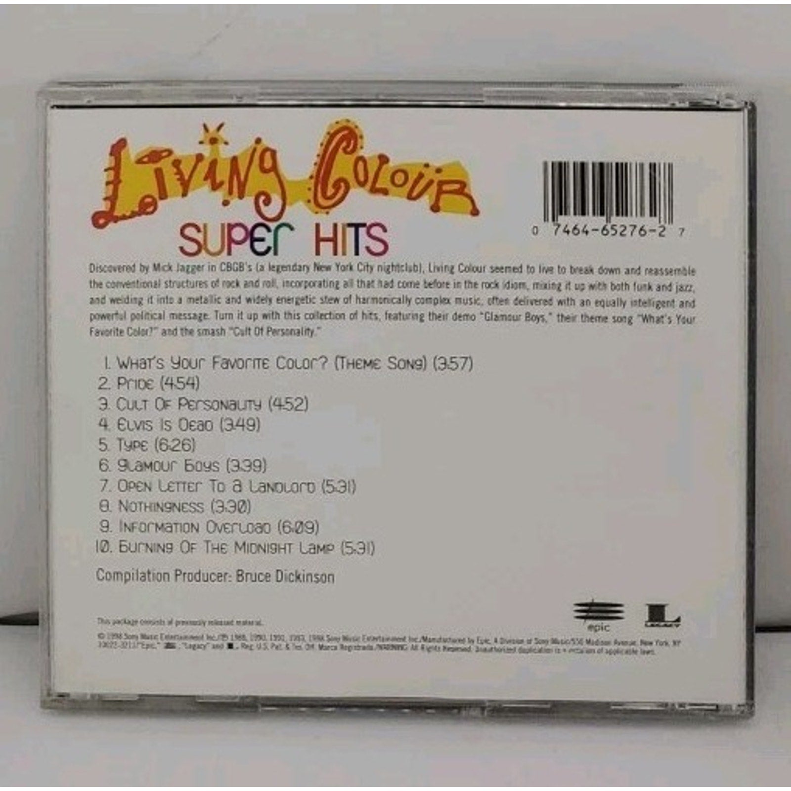 Superhits by Living Colour (CD, 1998)