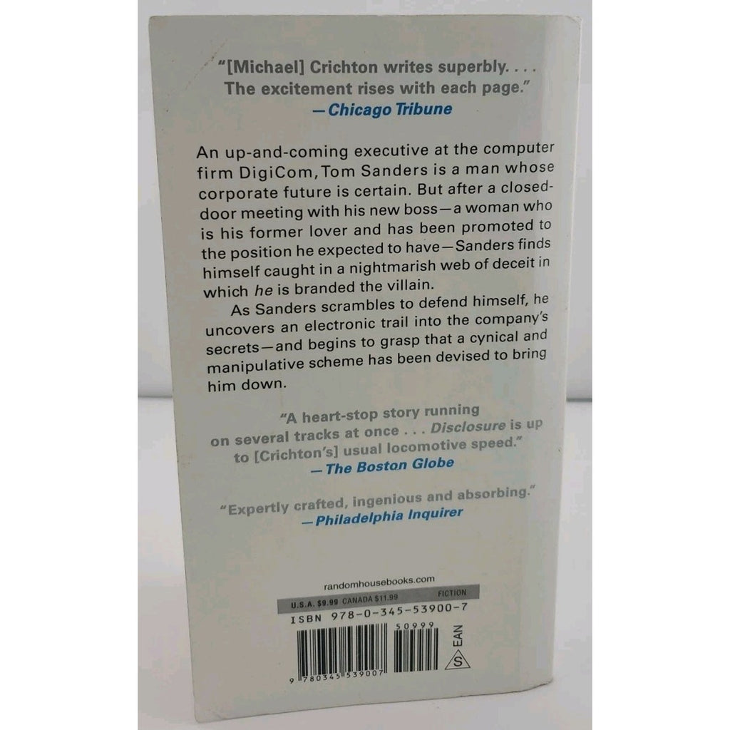 Disclosure : A Novel by Michael Crichton (2012, Mass Market)
