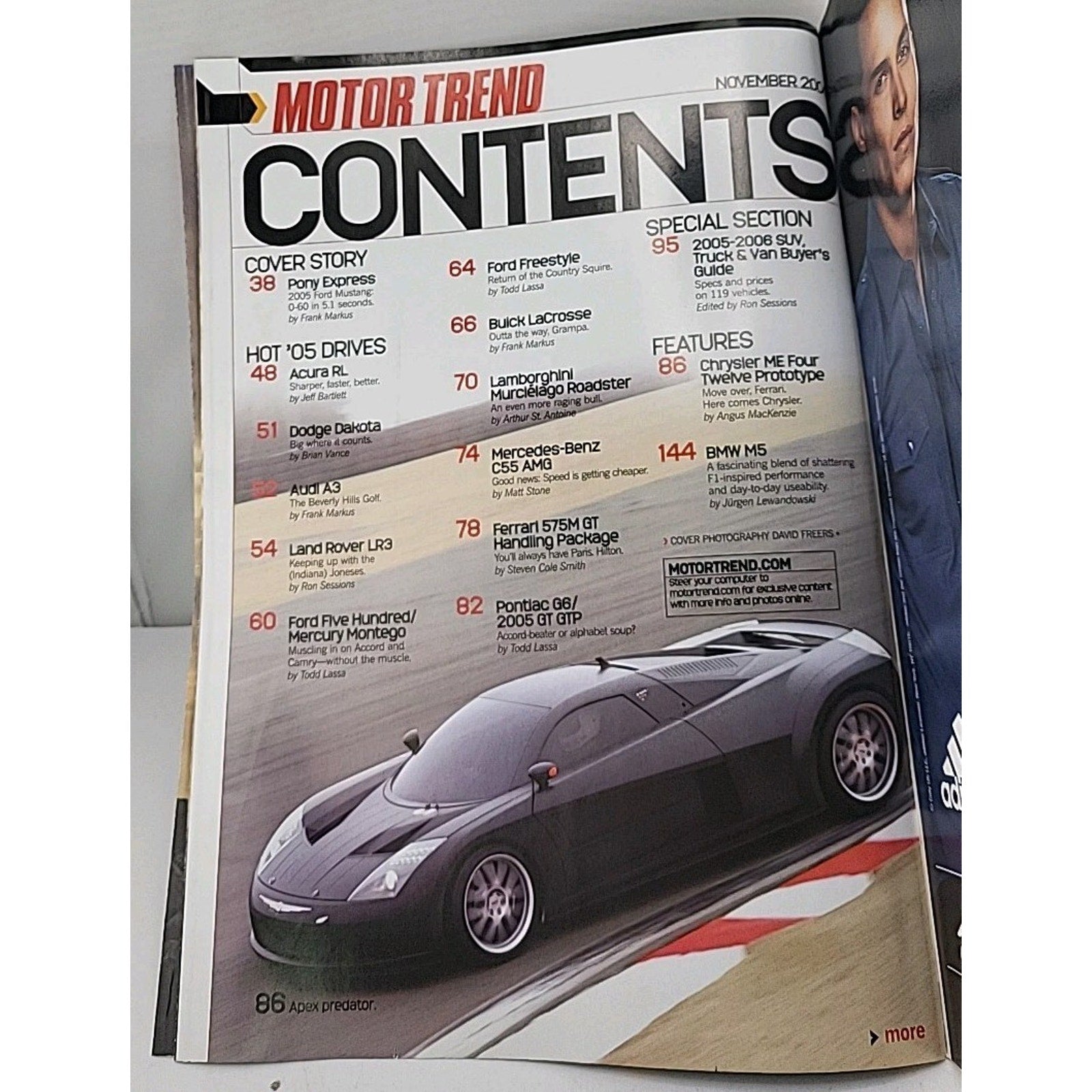 Motor Trend Magazine November 2004