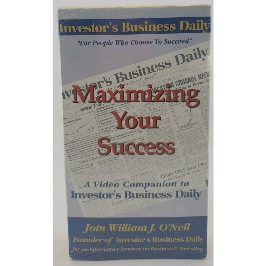 Maximizing Your Success (VHS) *Brand New*