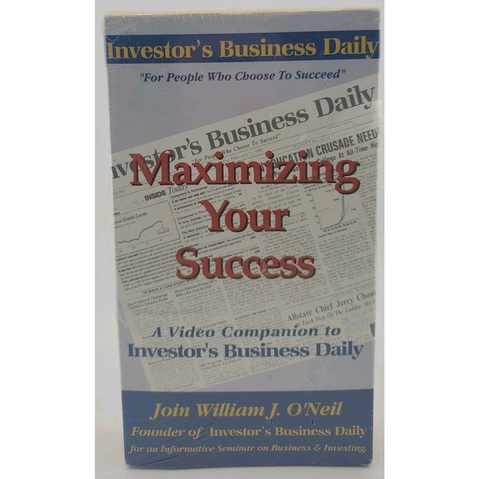 Maximizing Your Success (VHS) *Brand New*