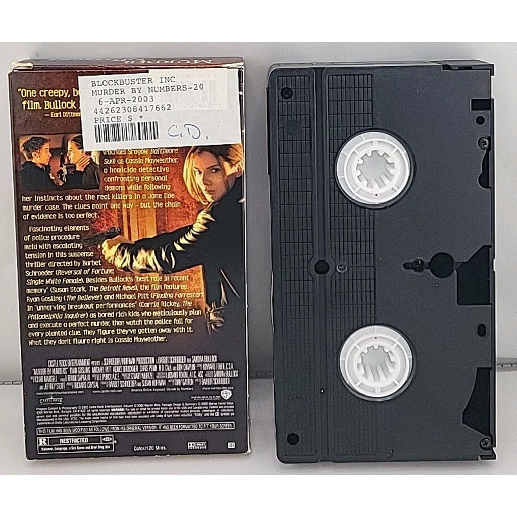 Murder by Numbers (VHS, 2002)