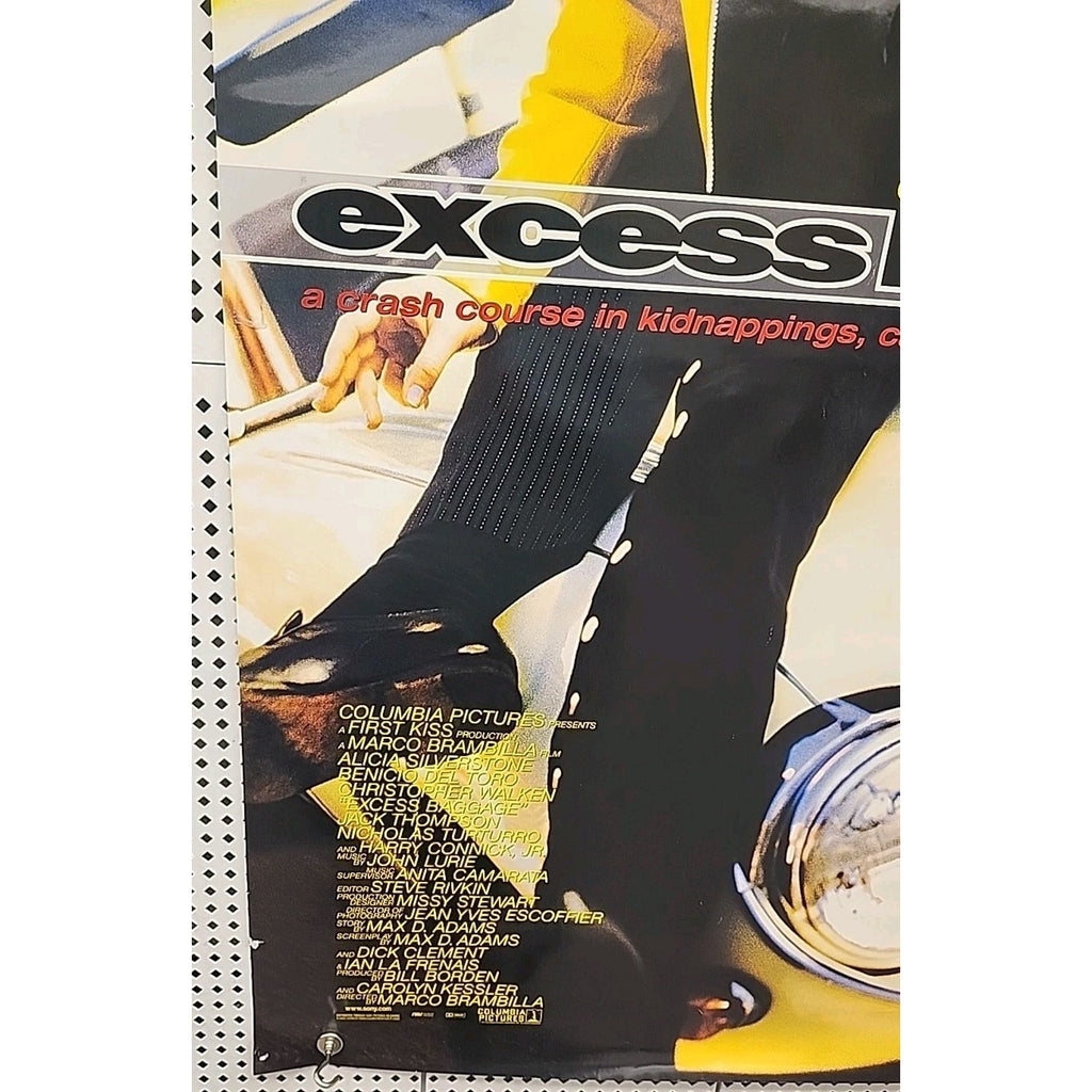 1997 Excess Baggage Original Movie Poster Alicia Silverston Comedy Drama 27x40