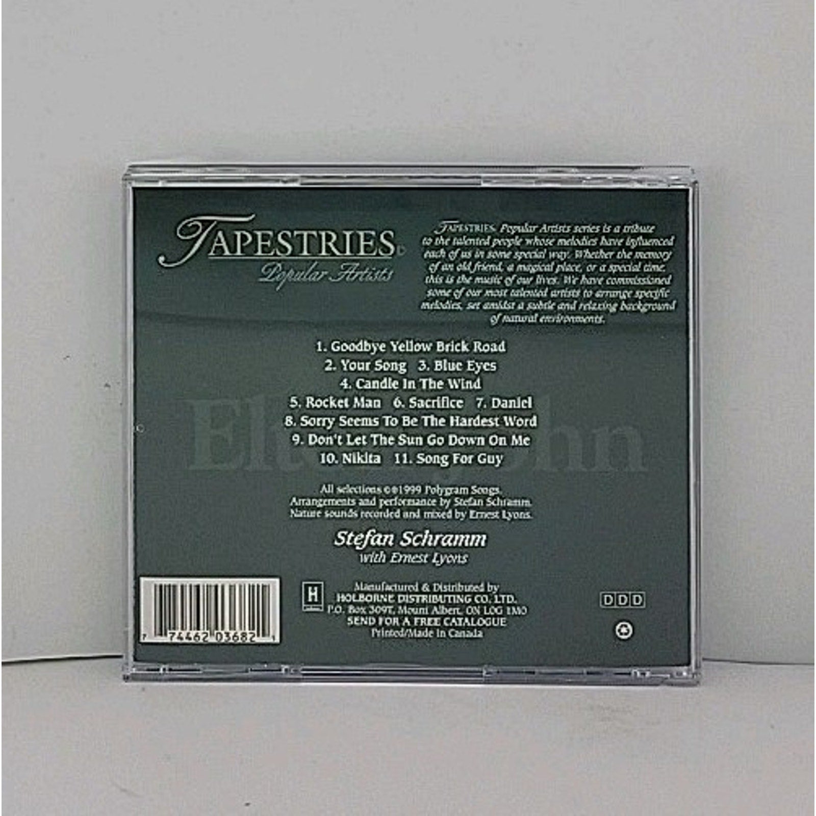 Tapestries CD the Music of Elton John Popular Artists