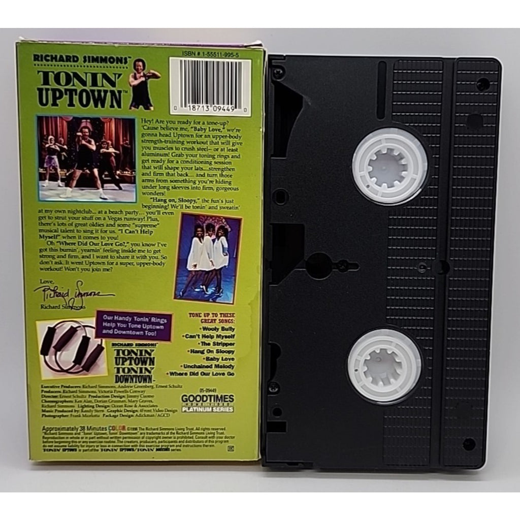 Richard Simmons Tonin' Uptown (VHS,1996)