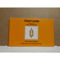 Vintage - 1978 Oldsmobile Cutlass and Cutlass Cruiser Series (Owner's Manual)