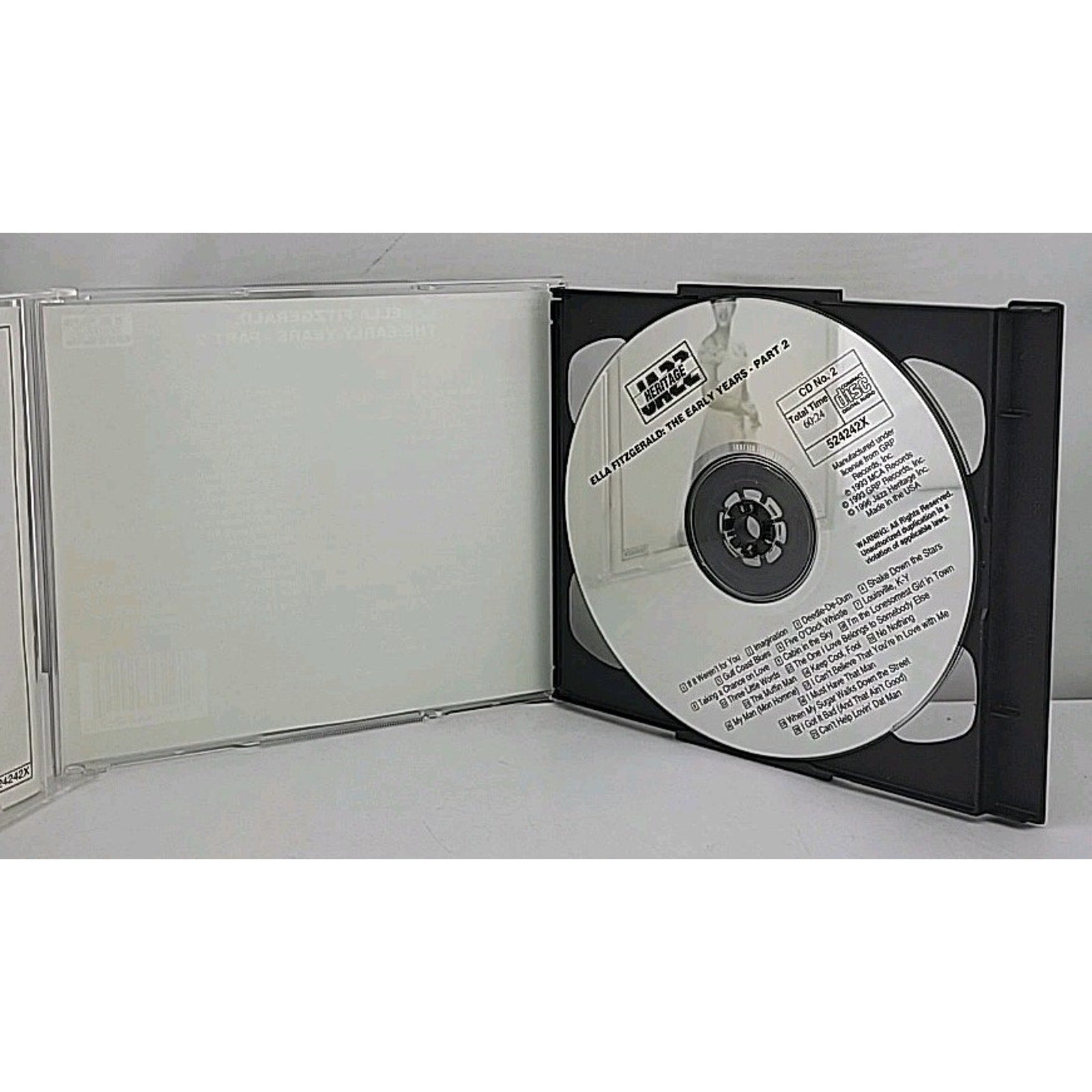 The Early Years Part 2 by Ella Fitzgerald (2CD, 1996, Jazz Heritage)